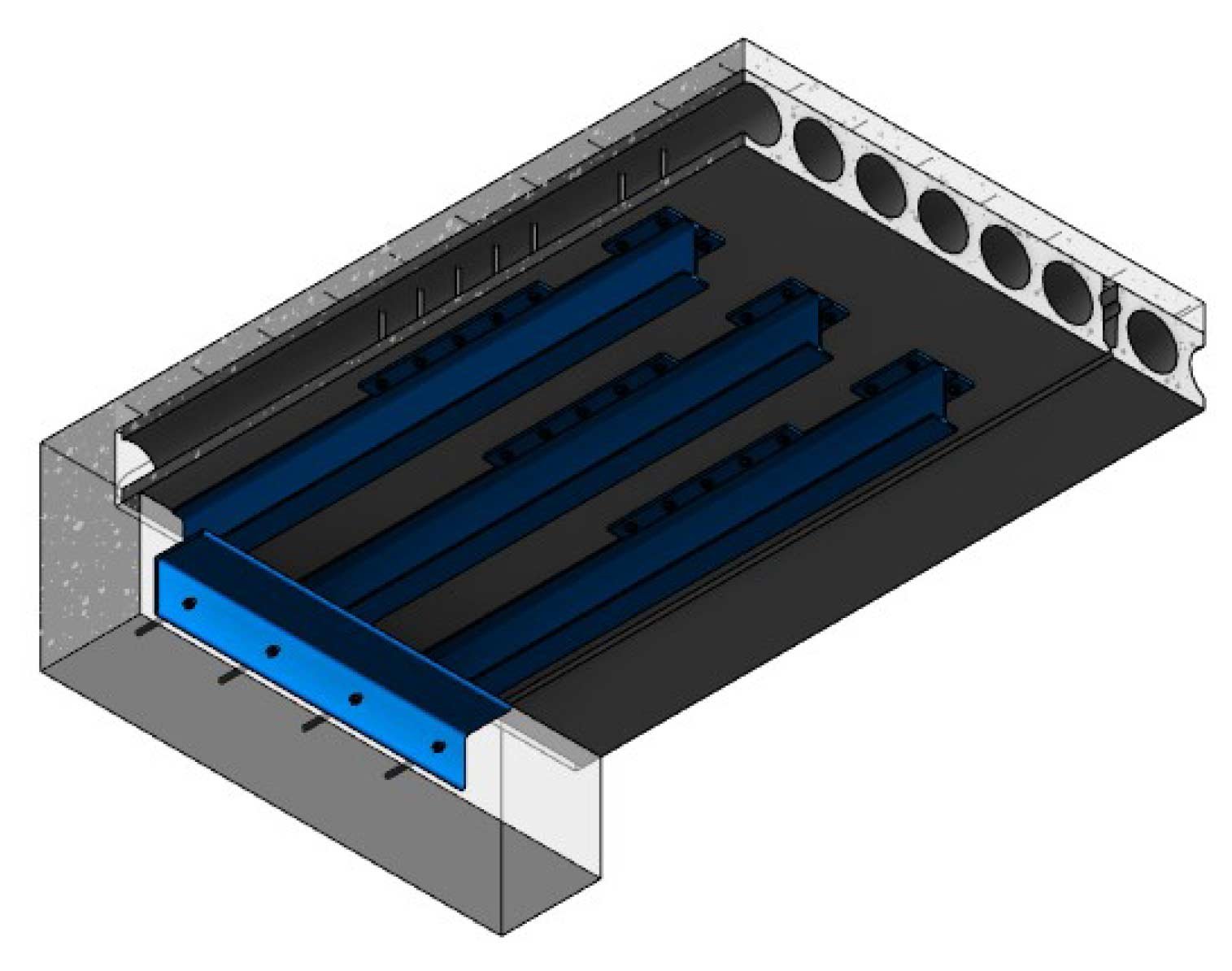 PYTHON HC - Steel strongbacks to hollowcore