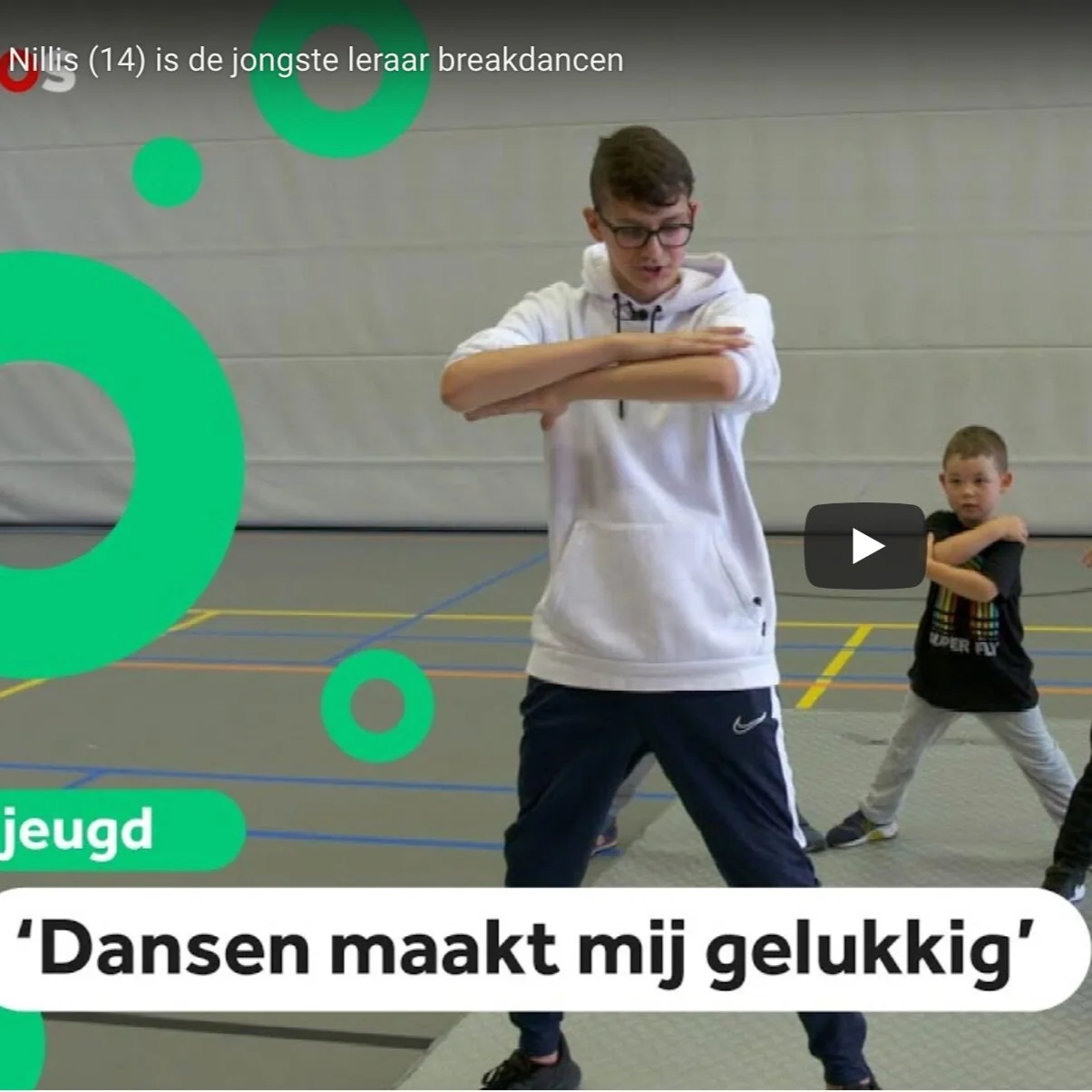 Breakdancer Nillis (14) haalt docentendiploma