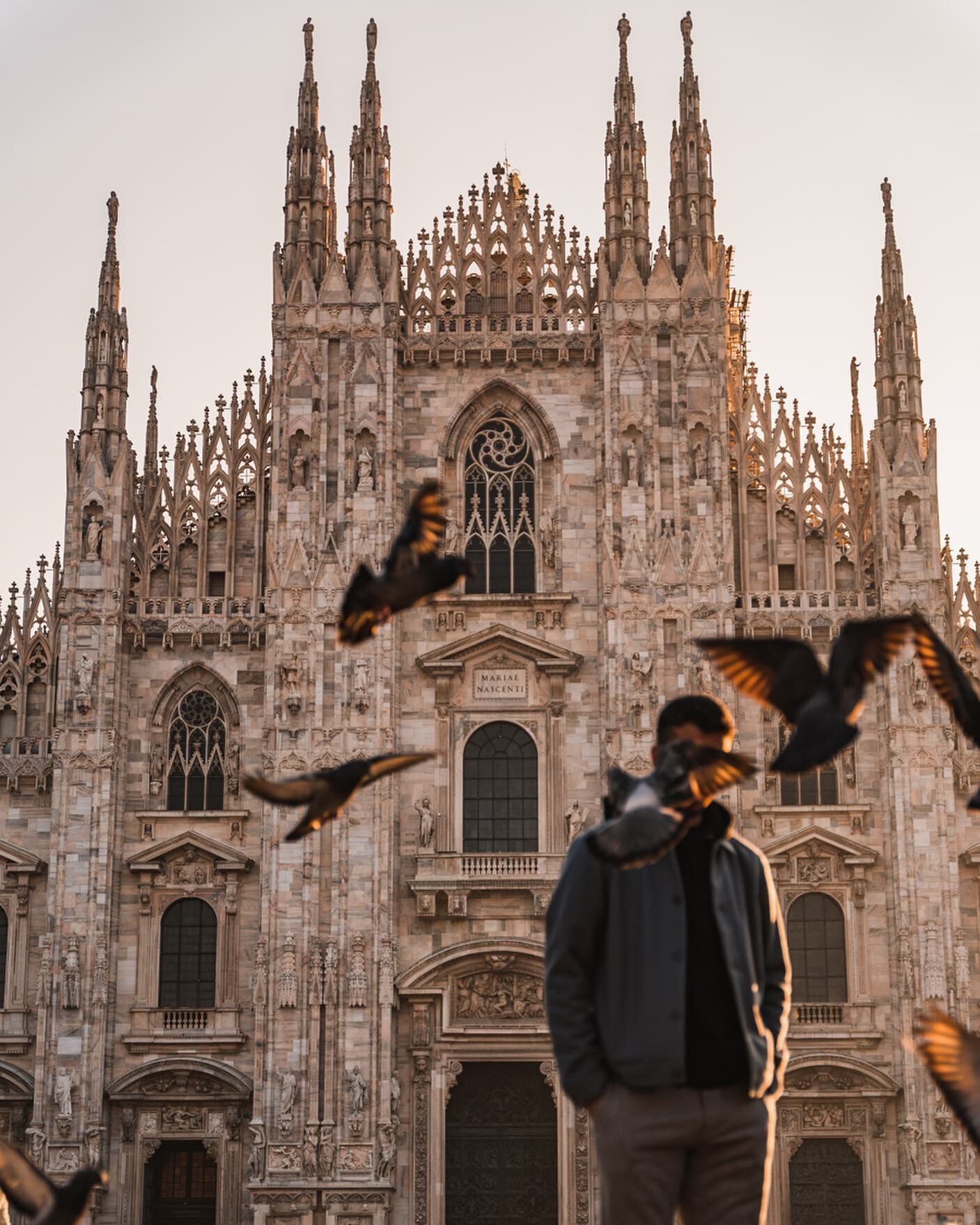 went for a quick trip with a friend to Milan (which it only can handle) and realized why &ldquo;some&rdquo; people fall for it. the duomo scenery was surreal. you can sense the originality of the details of everything they authentically make from foo