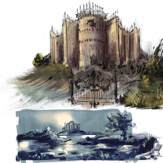 #environmentsketching #doodles #castlesinthesky #ipadpro #procreate #maxpacks #drawing #thumbnails #illustrations