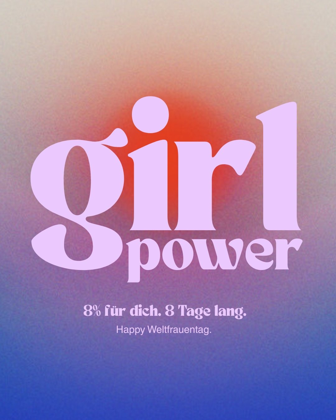 ✨ Weltfrauentag bei therapy ✨

Am 8. M&auml;rz feiern wir Frauen und alles, was sie jeden Tag tragen, bewegen und erschaffen.

Zwischen Arbeit, Alltag und Verpflichtungen vergessen wir dabei oft eines: uns selbst.

Deshalb bekommst du vom 08.03 bis 1