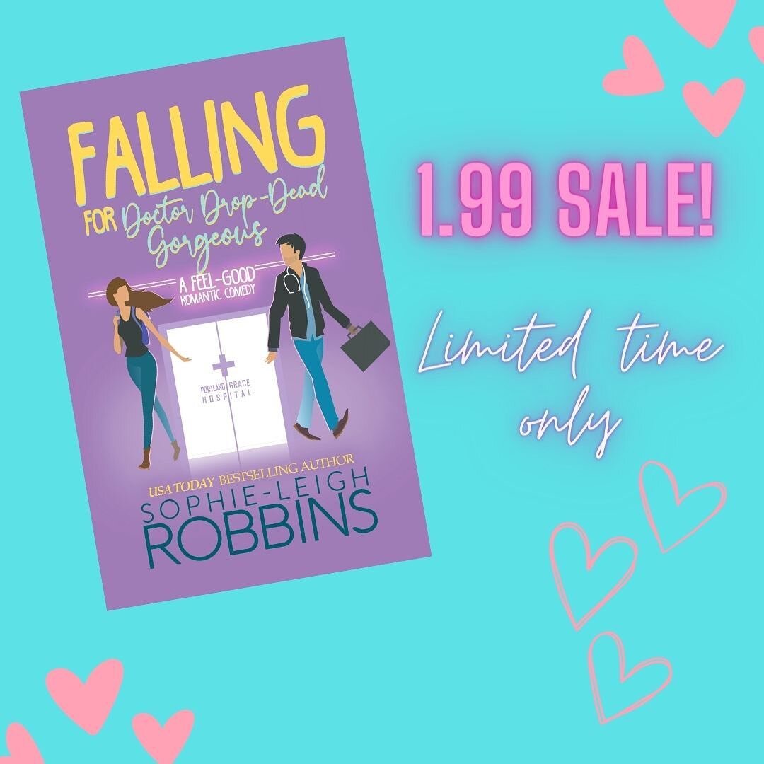 Guess what? Falling for Doctor Drop-Dead Gorgeous is on sale for only 1.99! 

Here&rsquo;s what other readers have to say about this romcom:

&quot;I stayed up late reading this book and woke up an hour before my kids to finish it. I don't think I've