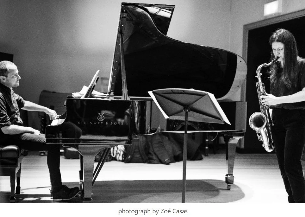 Iford Manor Jazz Festival: Trish Clowes &amp; Ross Stanley in the cloister 