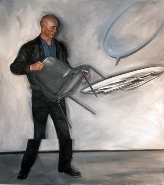 Portrait of Turner Prize winning artist Grenville Davey.