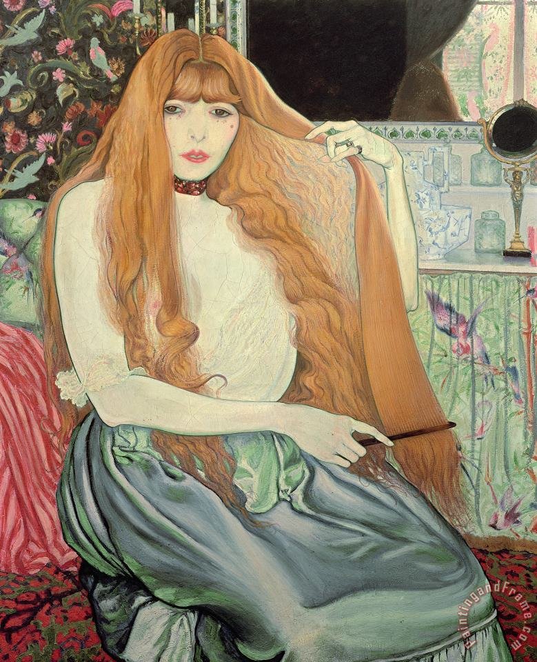 Woman Combing Her Hair, by Louis Anquetin