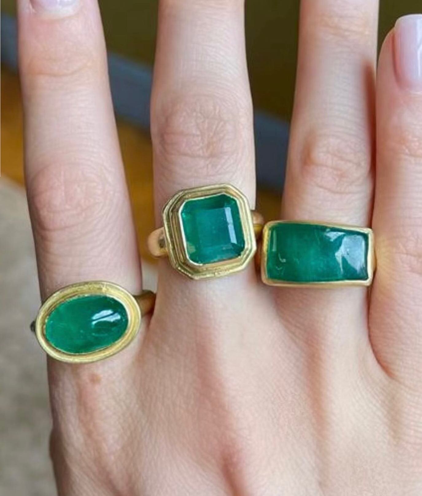 emeralds⁣
⁣
#emerald #emeraldring #finejewellery #finejewelry #jewelryaddict #jewelleryaddict #jewelrylover #jewellerylover #modernheritage #futureheirlooms #handmadejewellery #jewellerydesigner #ethicaljewellery