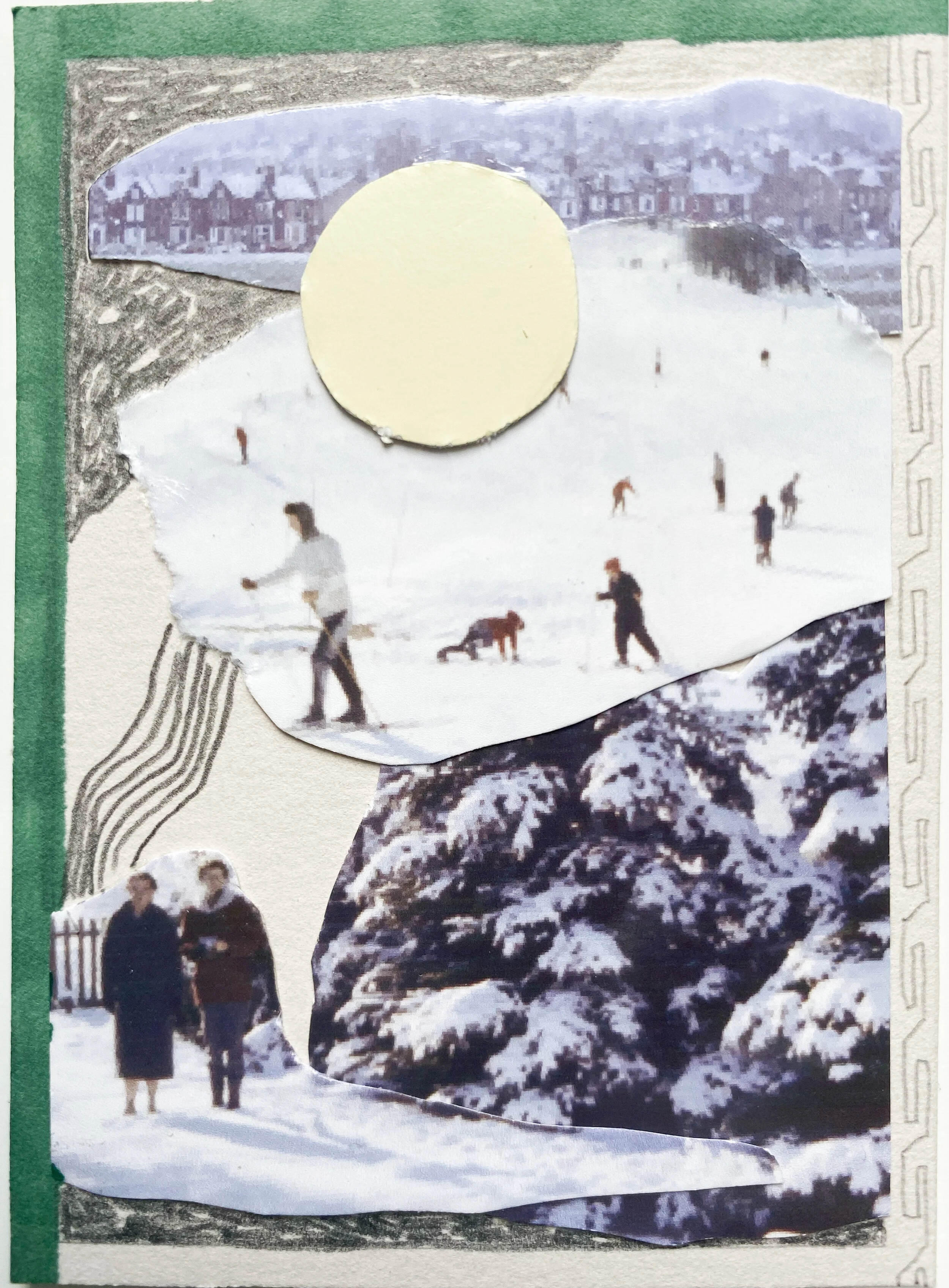 Day 15: Snow; 2.5"x3.5"