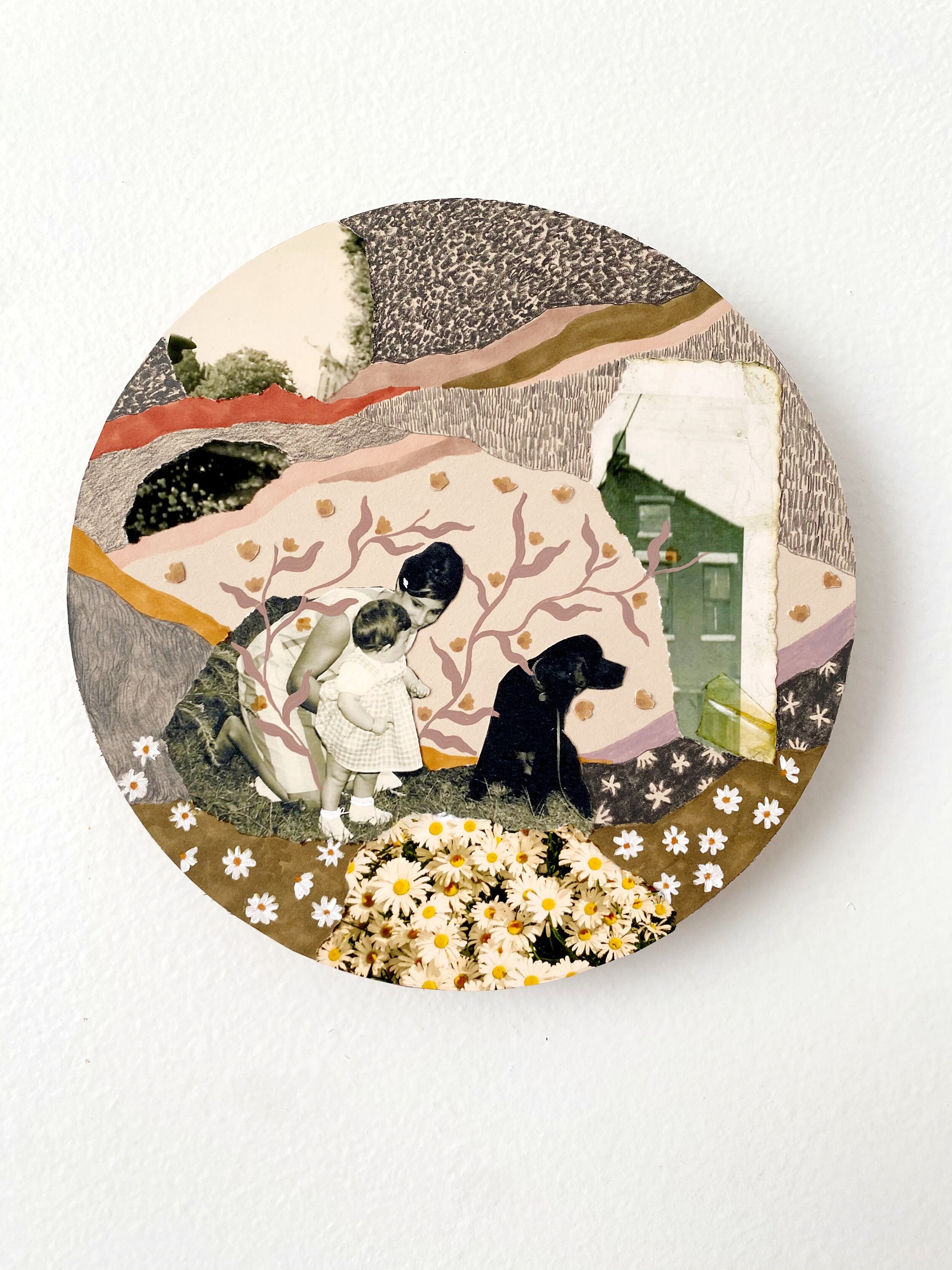 "Nicole et Nadine"; 8" Diameter; 2021