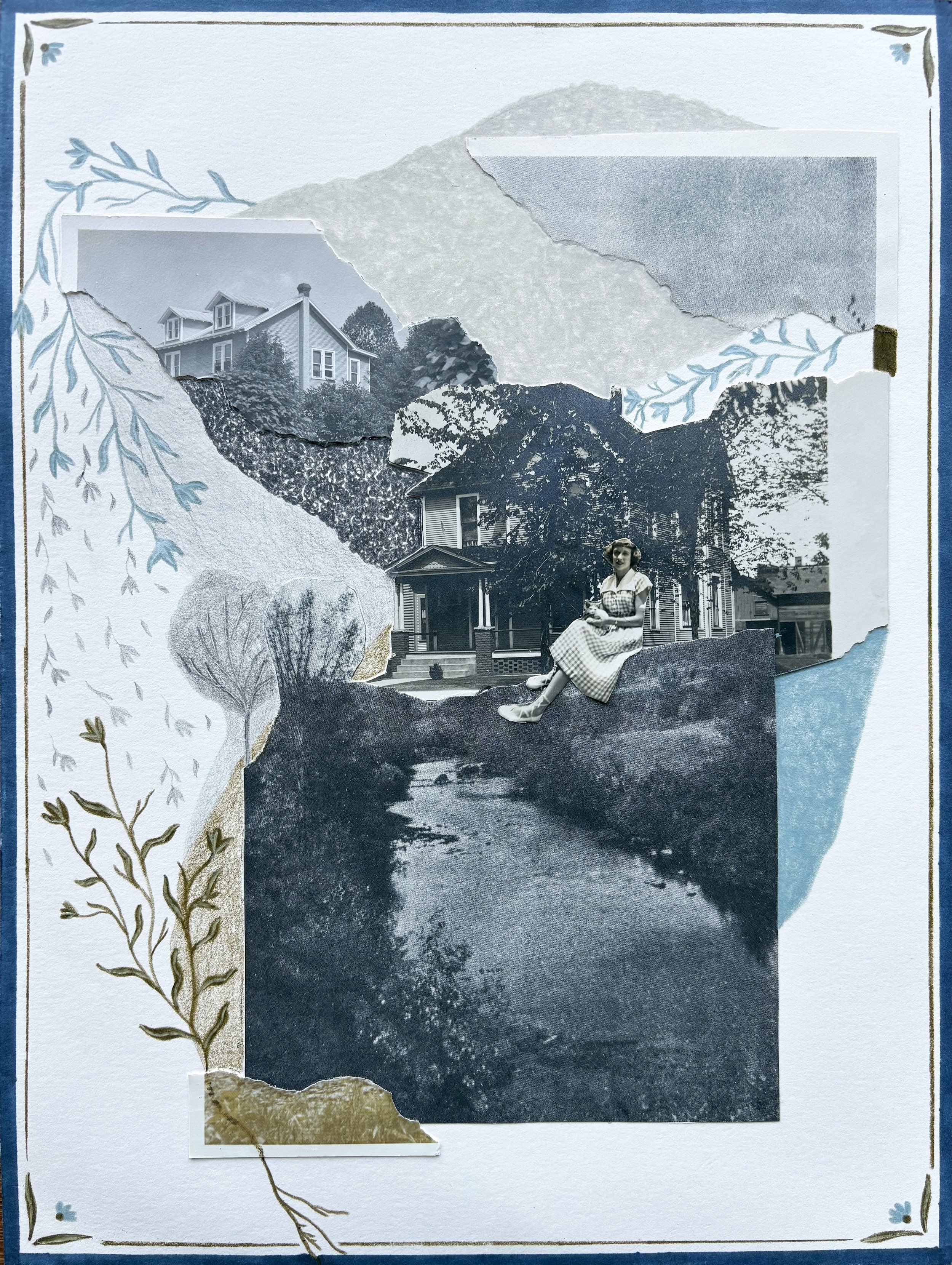“Someplace I’d Rather Be”; 9in x 12in; 2025