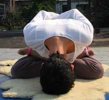 Bound Lotus meditation.
