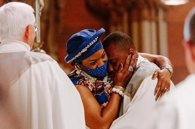 Watching this beautiful mama cradle her son&rsquo;s face after helping him put on his vestments for the very first time had me frantically trying for blink away tears behind my camera.

What a joy it was to capture the @albanydiocese&rsquo;s ordinati