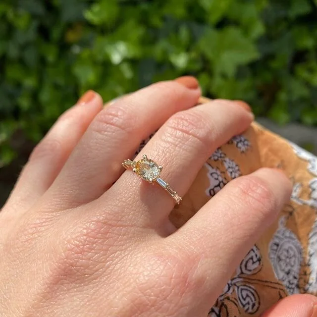 A new sapphire &amp; baguette beauty ✨ not on the site, dm for details!