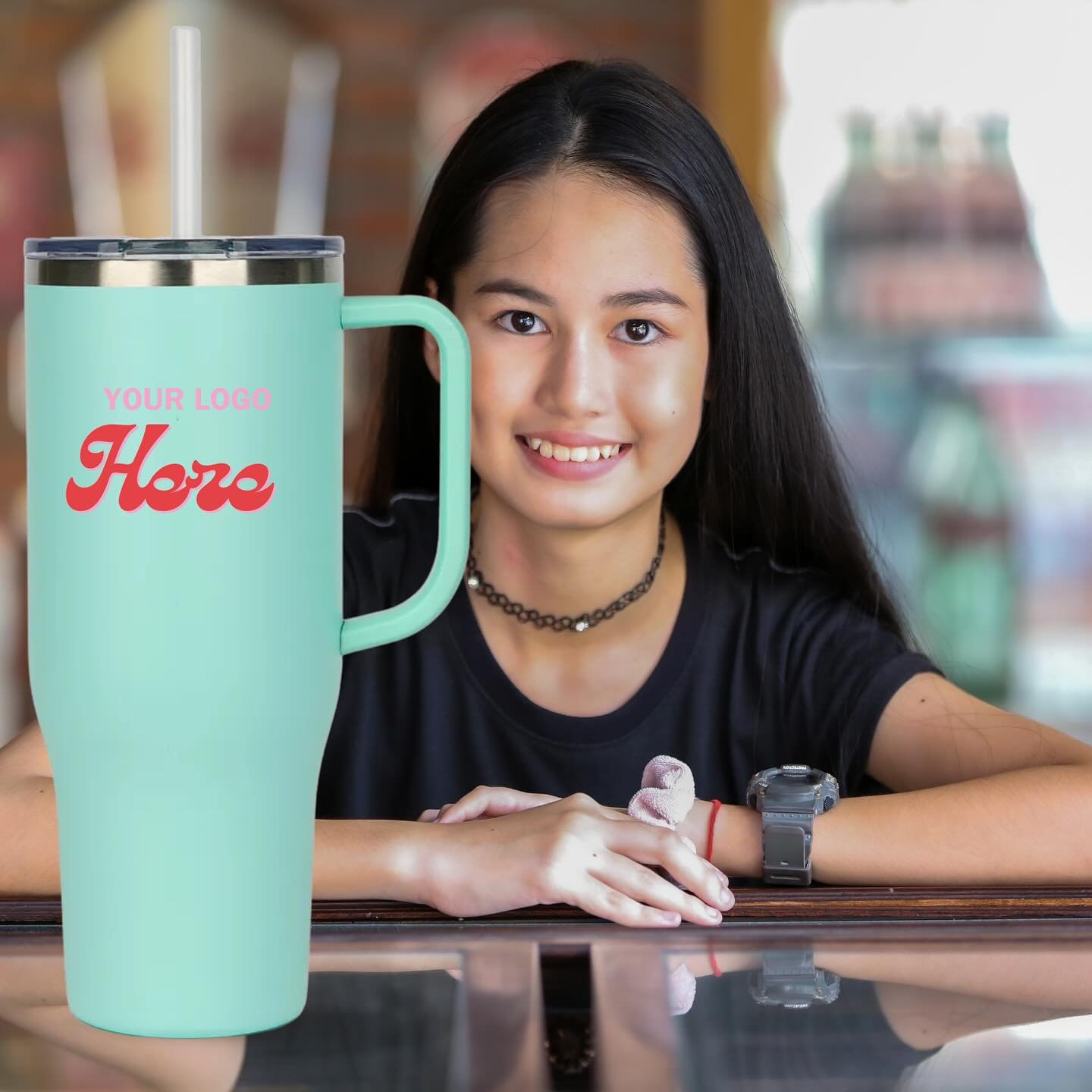 On the go? The Perka&reg; Kempton Travel Mug is your ultimate sidekick. With a generous 40oz capacity, it&rsquo;s perfect for road trips, sports, travel, and camping. Durable, stylish, and ready to rep your brand. Click our website in our bio to get 