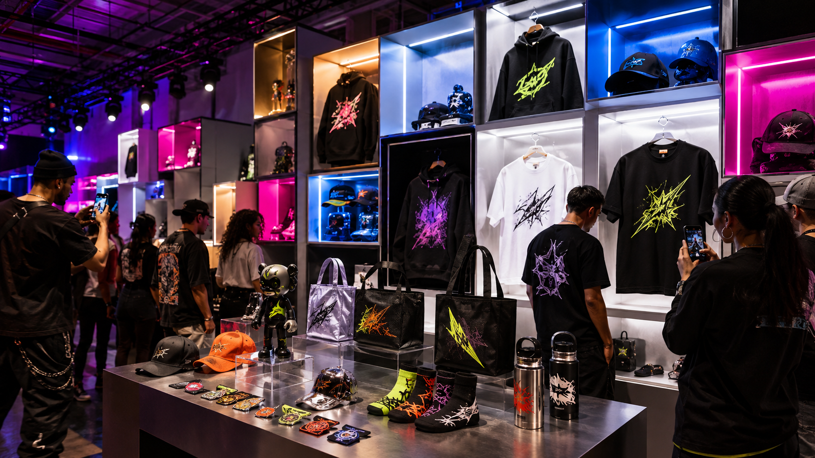k101 Image of Neon streetwear capsule drop