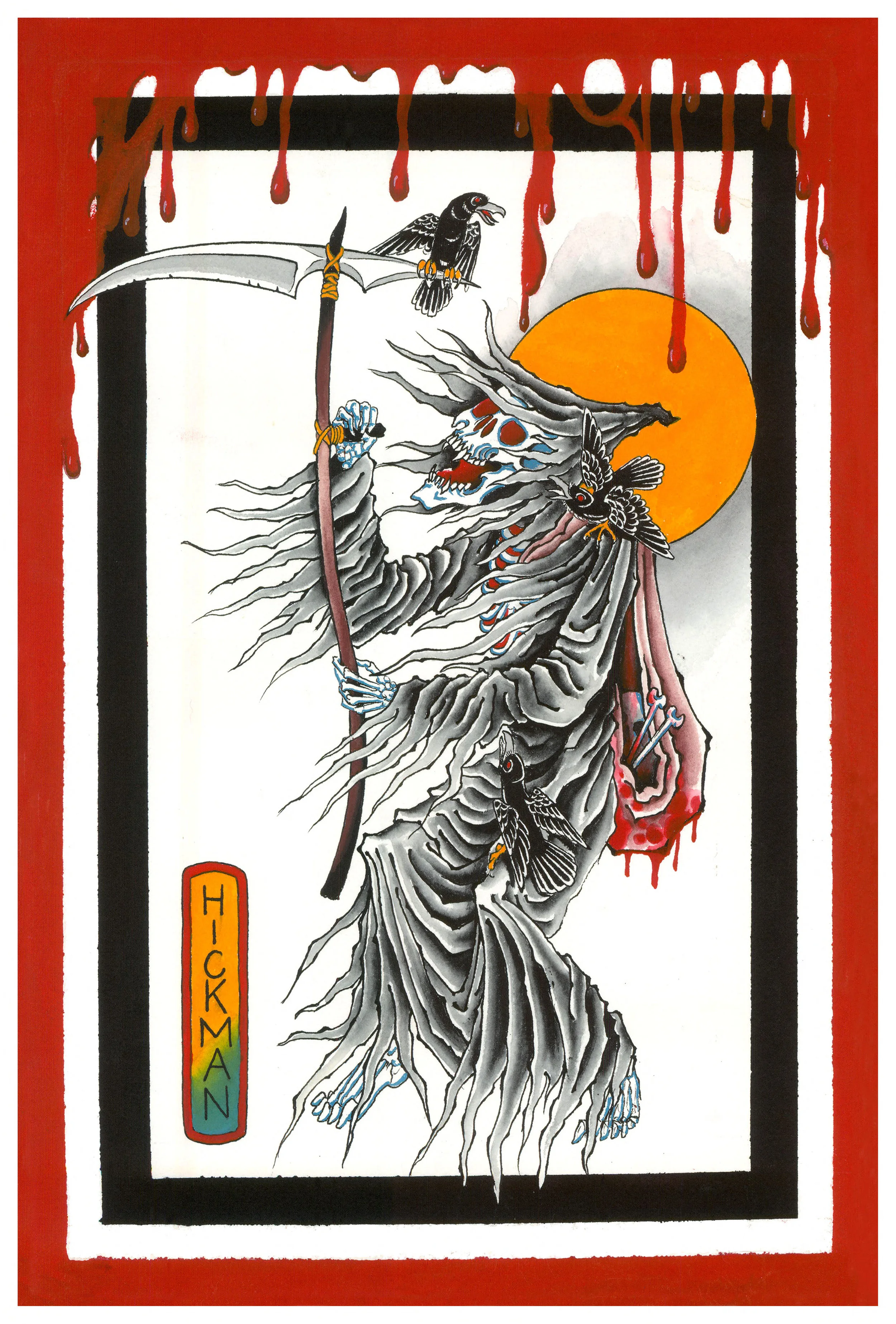 Reaper with Blood Print