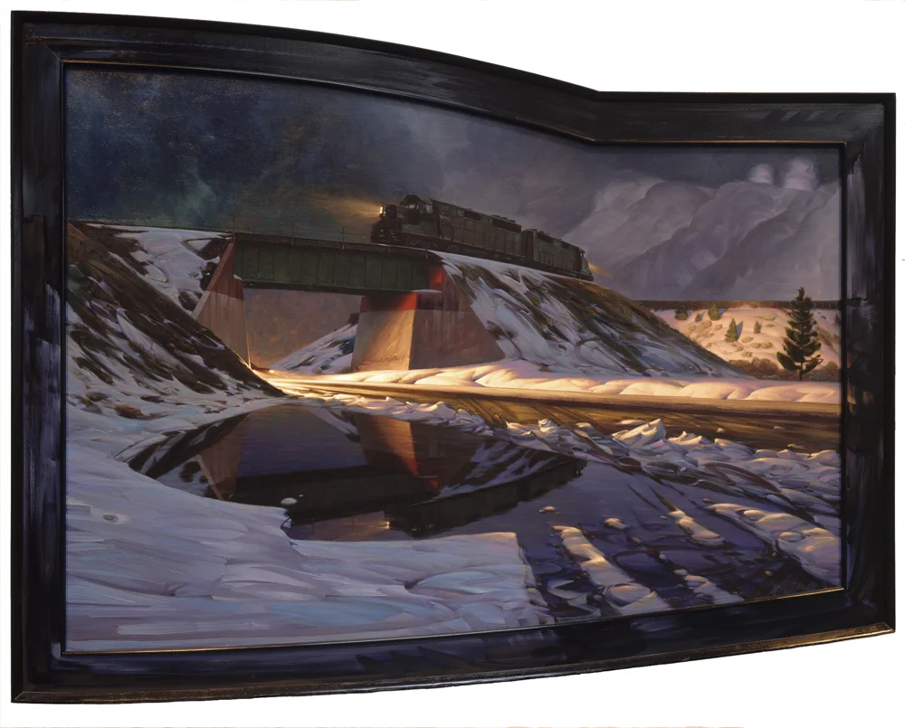 Dark Train - 48" x 67" - 1989