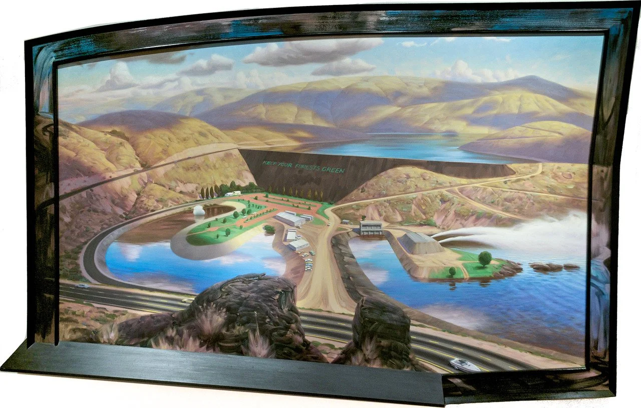 Lizard, 1990, Oil on panel, 56 x 87"