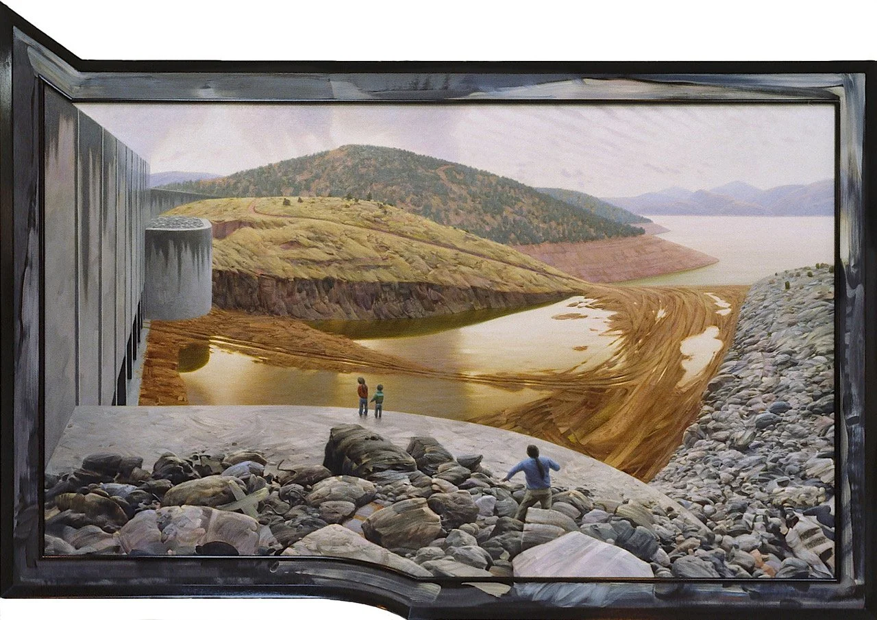 Feather River, 1992, Oil on panel, 59 x 83"