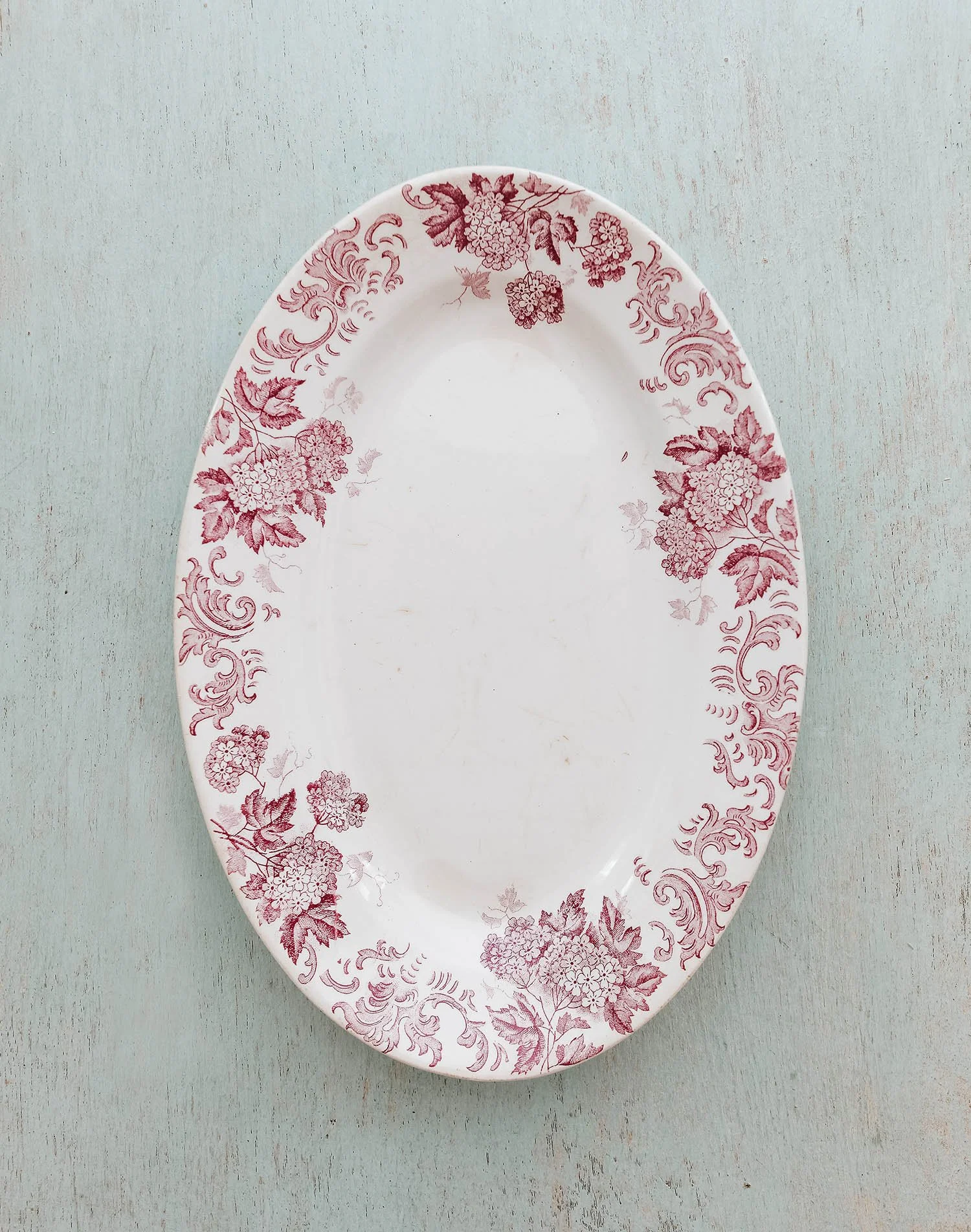 Antique French Boule de Neige Platter