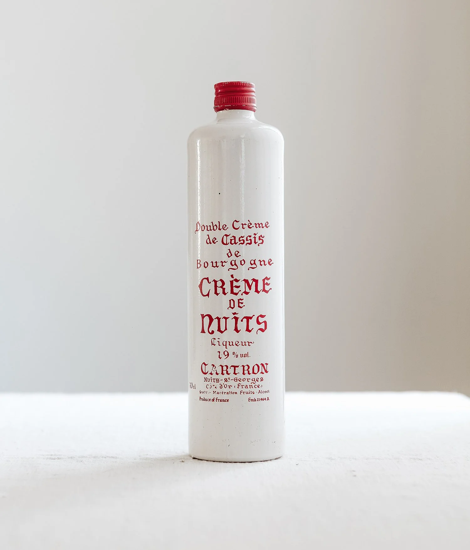 Vintage French Crème de Nuits Bottle