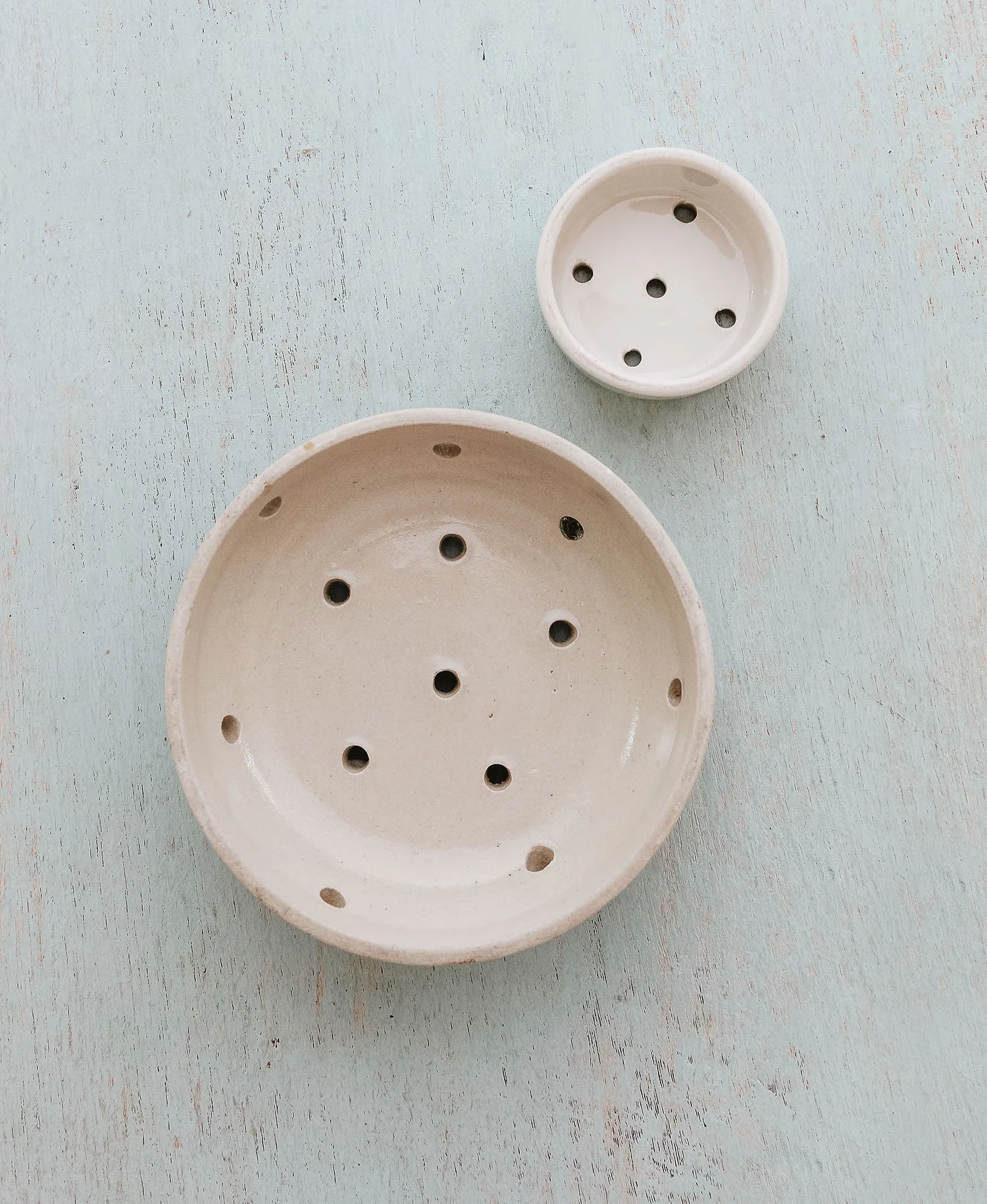 Vintage French Berry Strainer Set