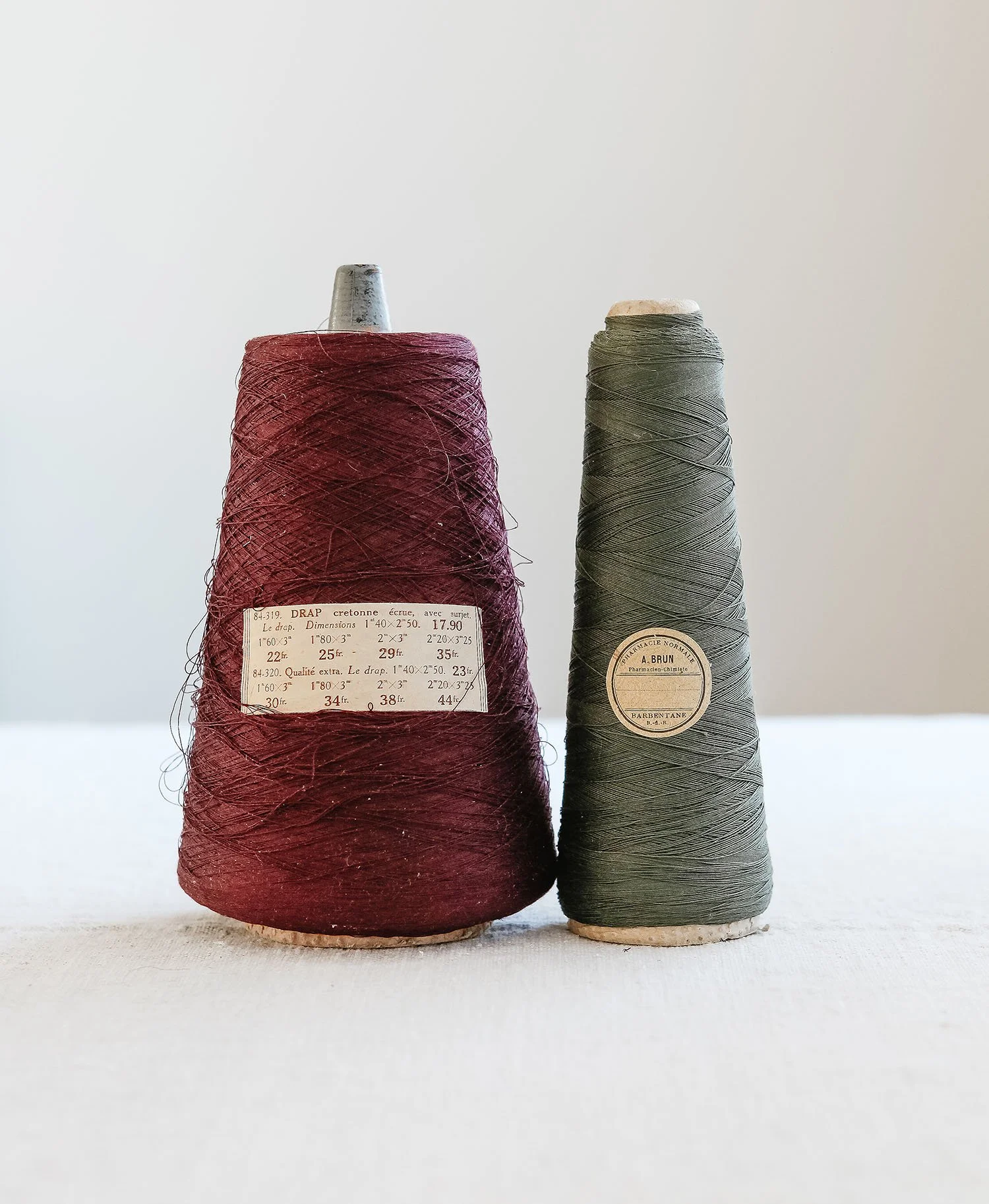 Vintage French String Spools