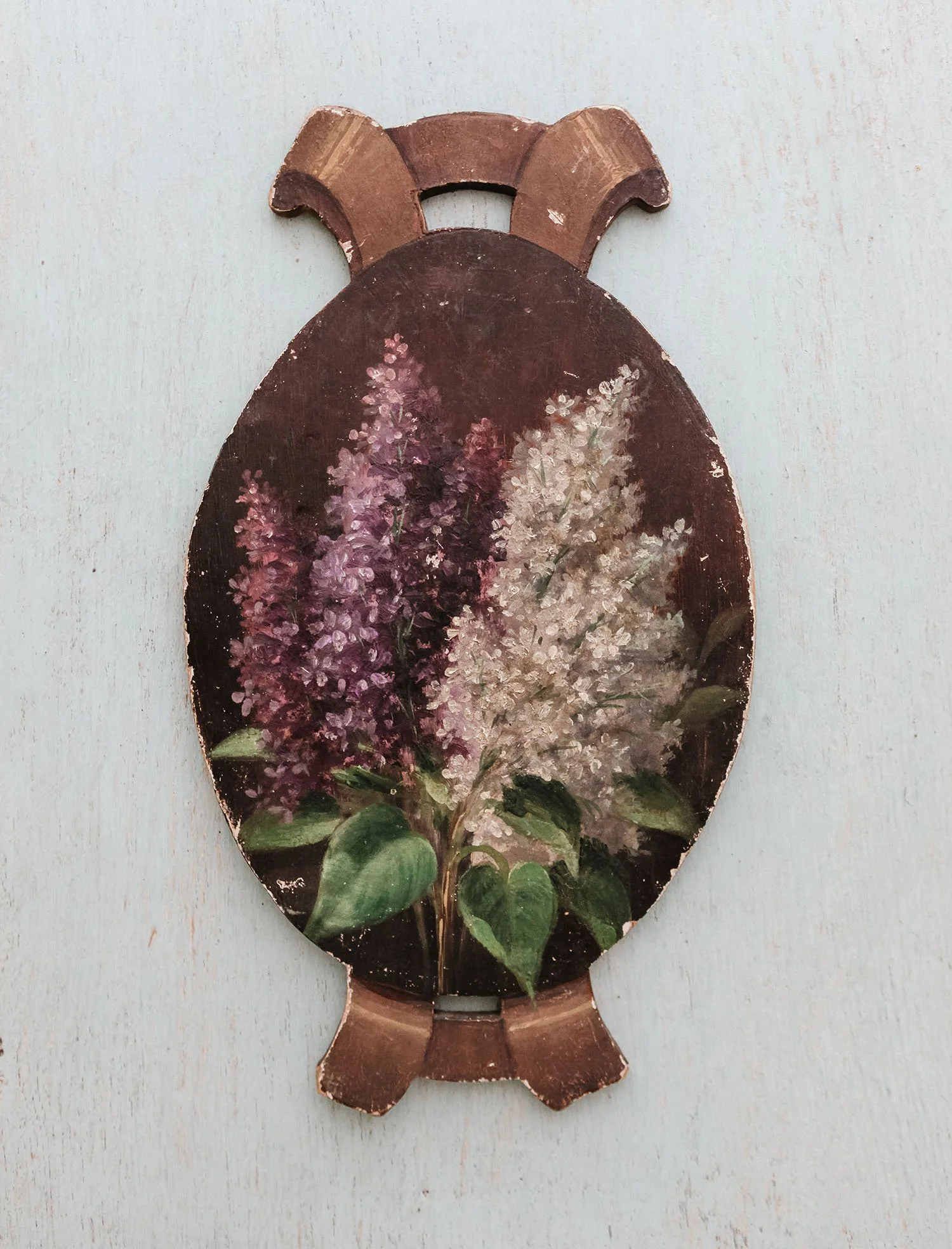 Vintage French 2 Sided Painting