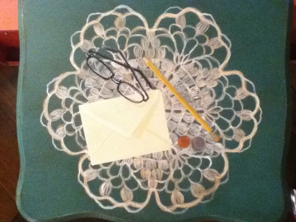 HAND PAINTED TABLE TOP CLUTTER