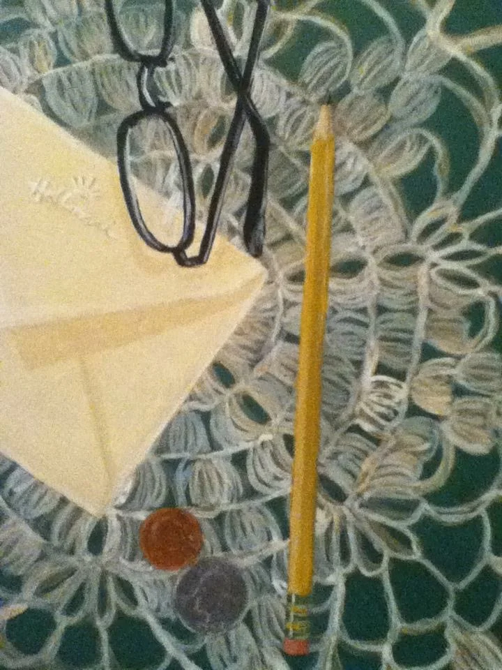 PAINTED TABLE TOP CLUTTER