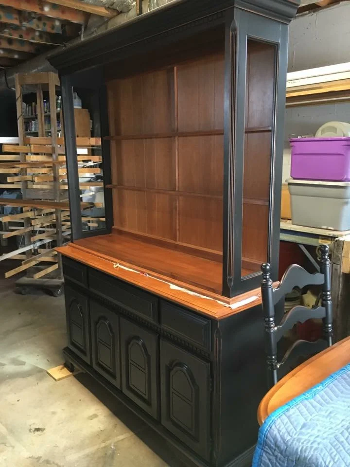 PAINTED CHINA CABINET