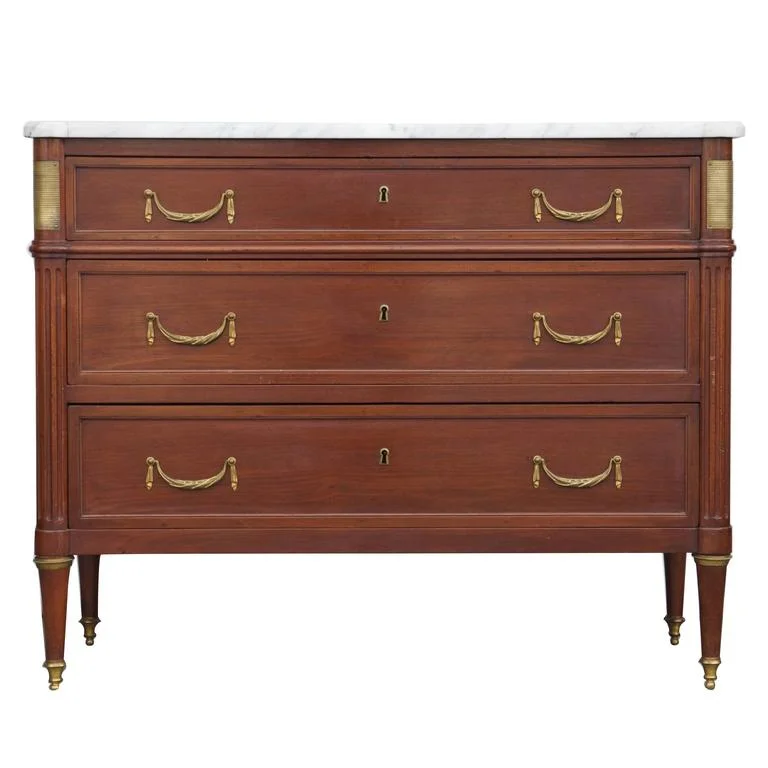 Chic Louis XVI Style Neoclassical Commode