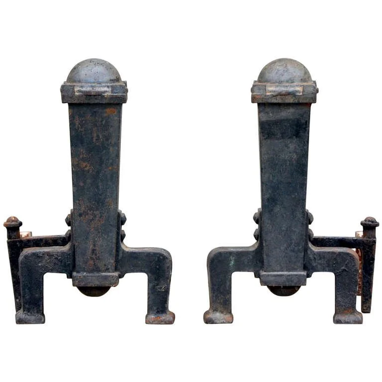 Pair of Arts &amp; Crafts Andirons