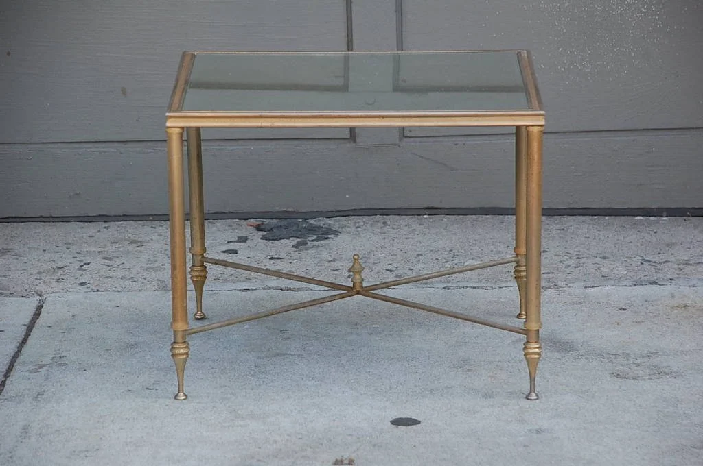 Elegant Gold Side Table With Antique Mirrored Glass Blend Interiors Elegant Gold Side Table With Antique