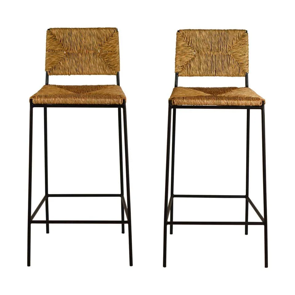 Pair of 'Campagne' Counter Height Stools by Design Frères — Blend