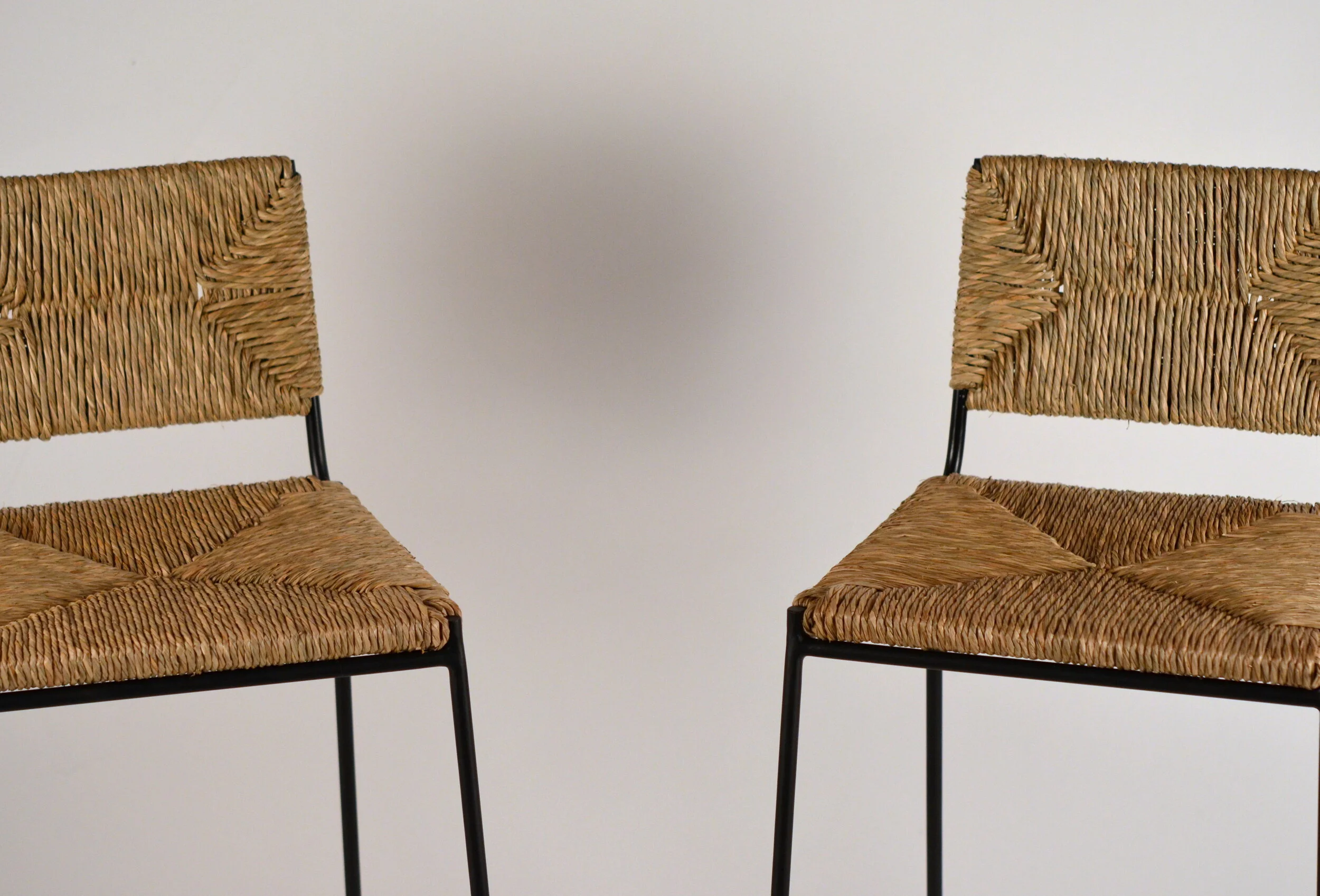 Pair of 'Campagne' Counter Height Stools by Design Frères — Blend Interiors