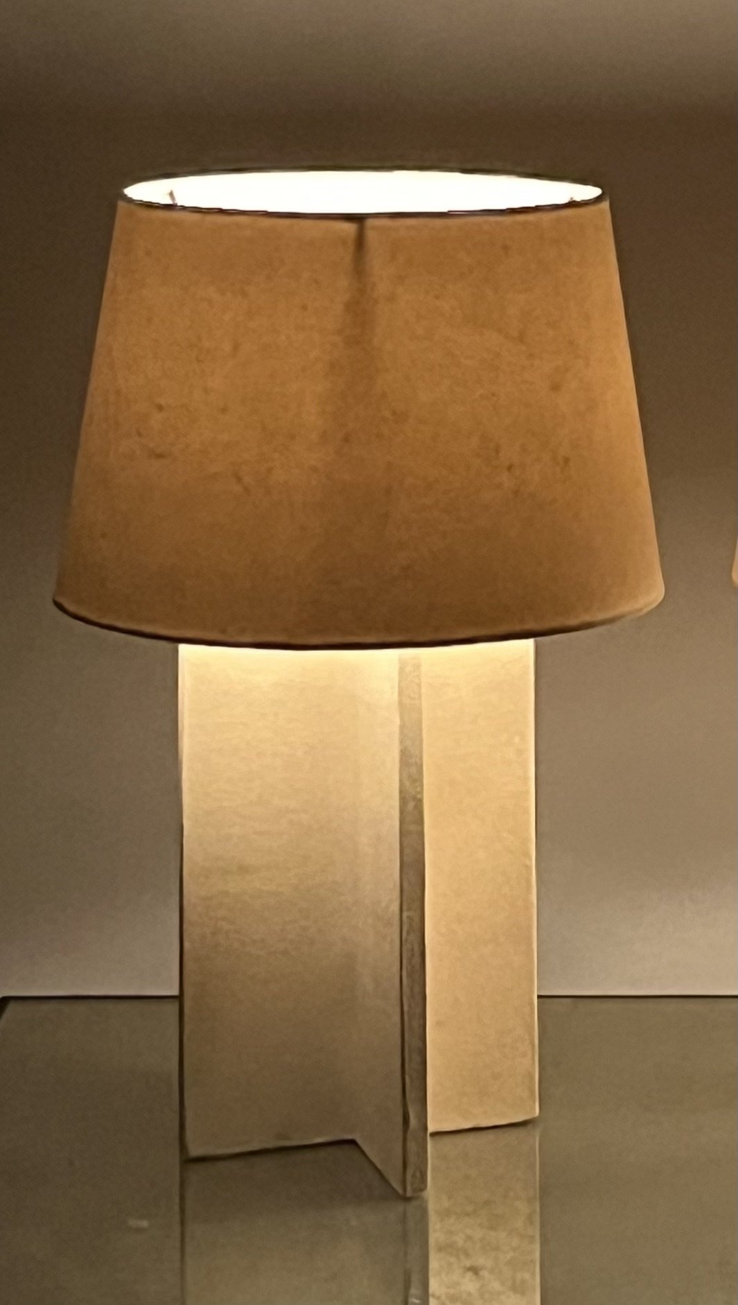 Pair of White Ceramic CROISILLON Lamps IMG_6027 3.jpeg
