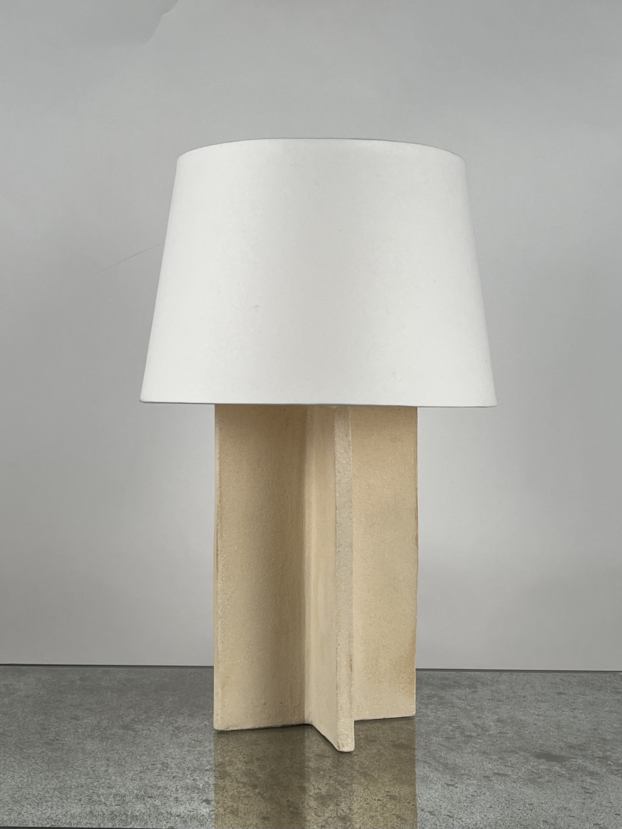 Pair of White Ceramic CROISILLON Lamps IMG_6039 2.jpeg