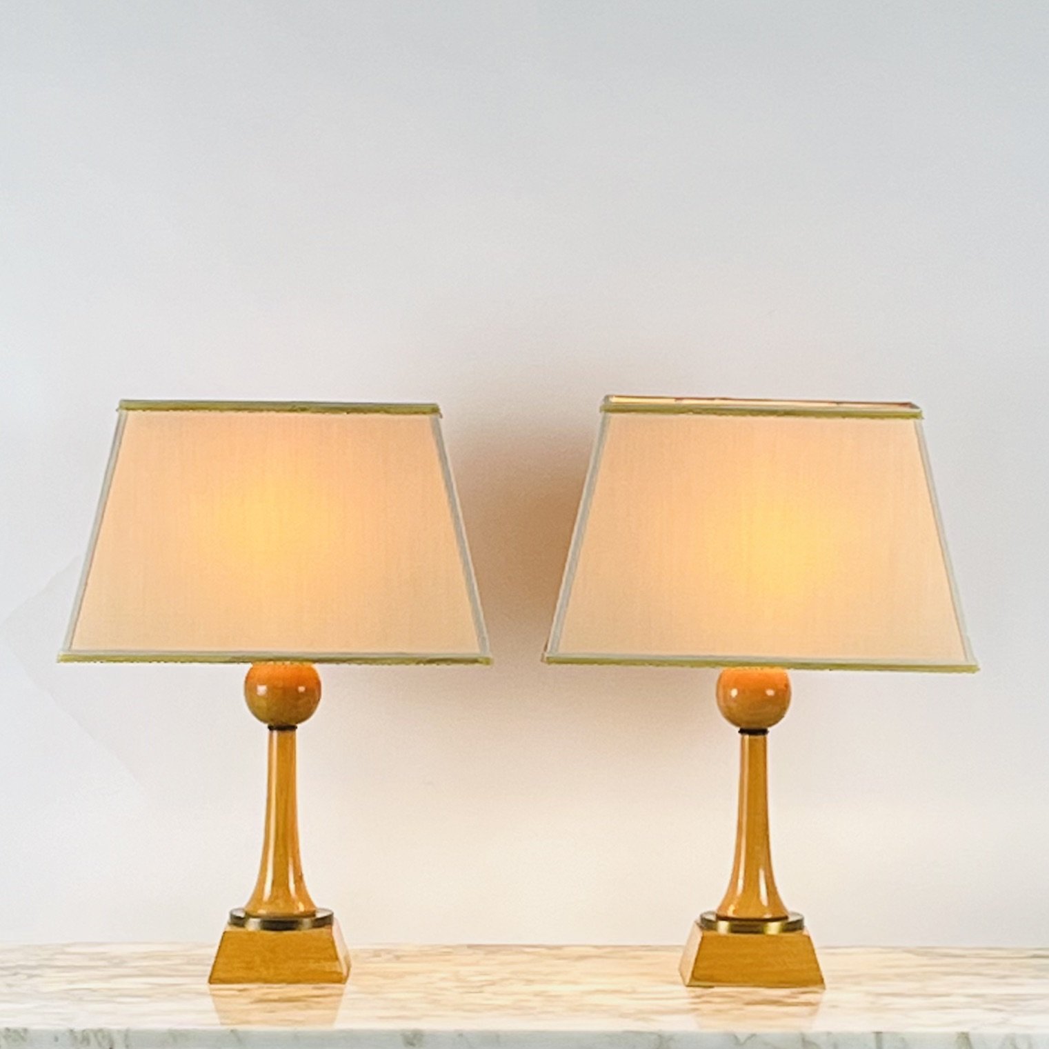 Wood and Brass Accent Lamp Pair 1.jpeg