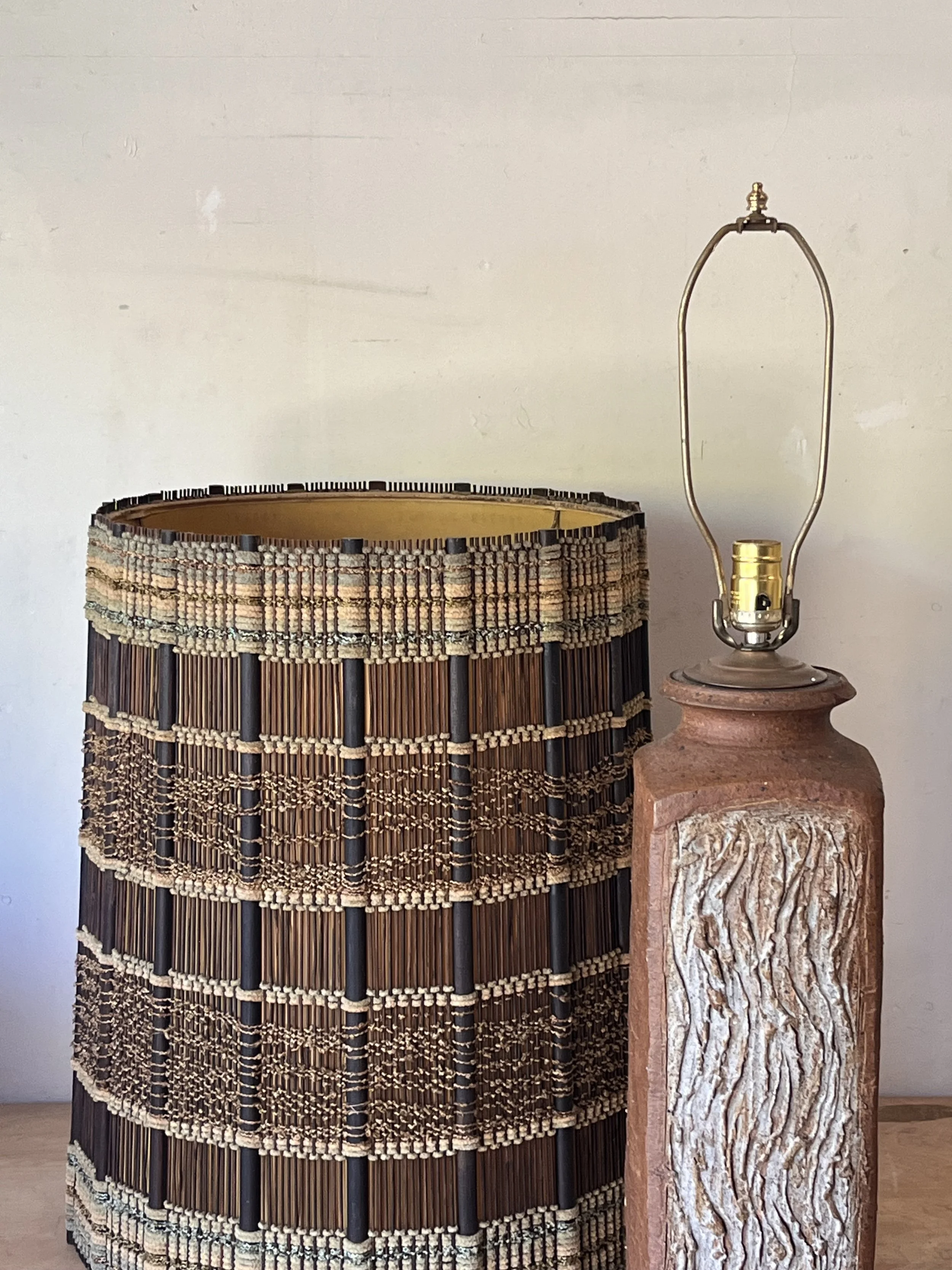 Textured Terracotta lamp with Maria Kipp shade-9.jpg