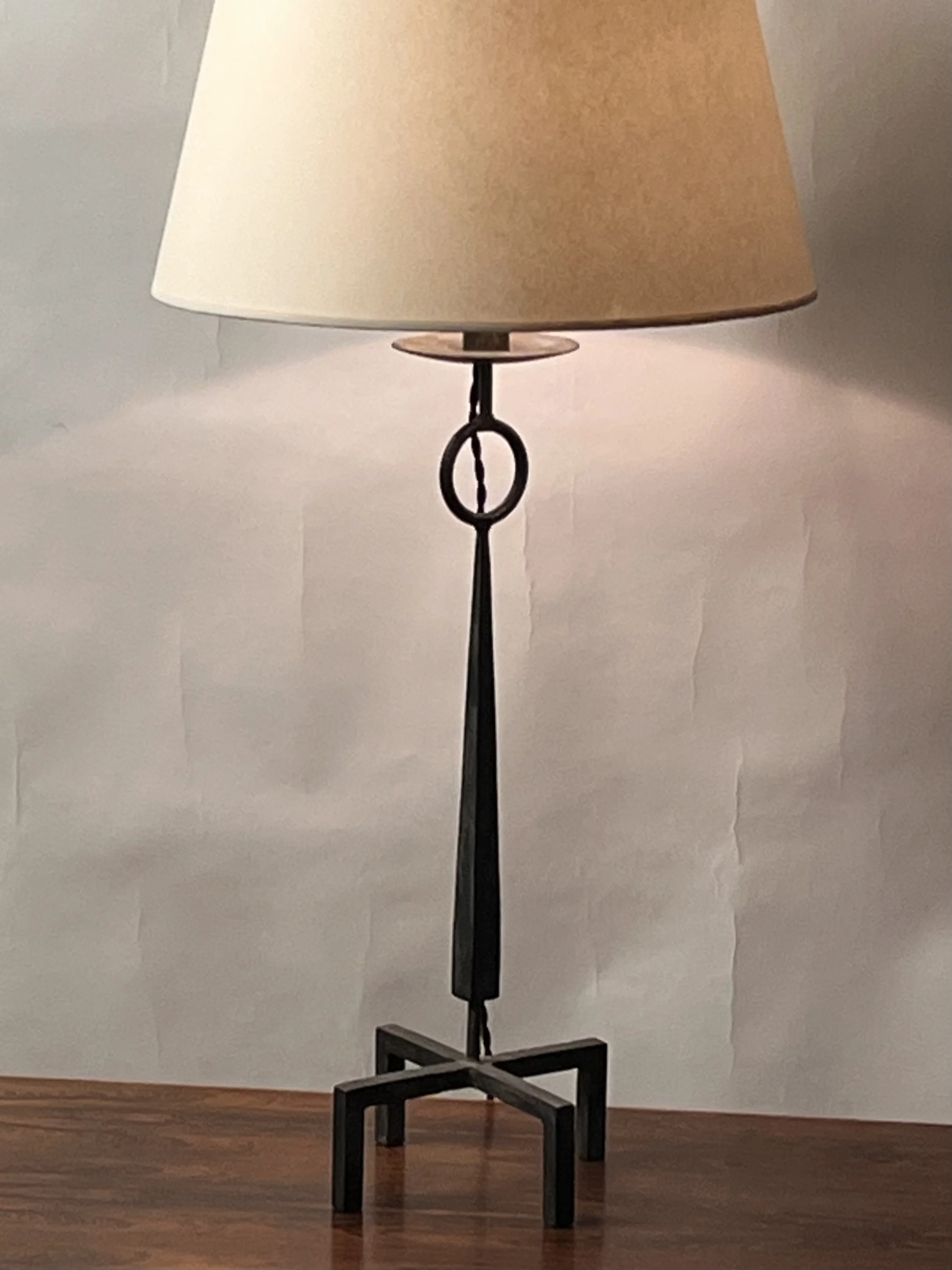 Tall Patinated Wrought Iron Table Lamp-6.jpg