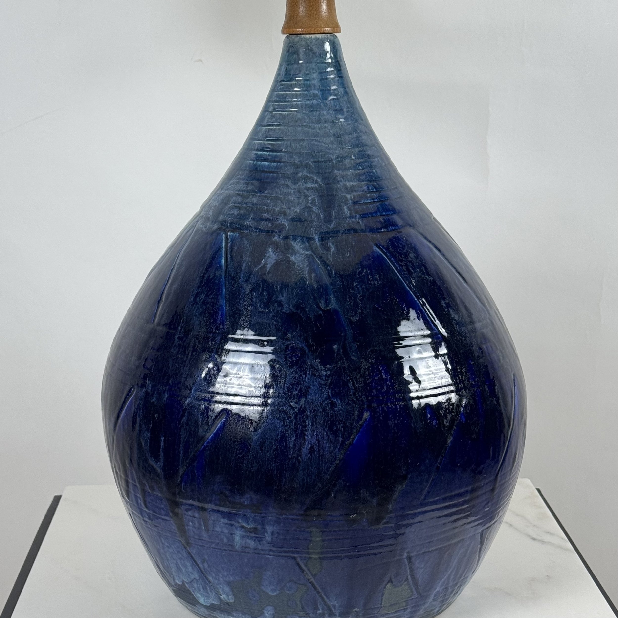 Large Blue Ceramic MCM Lamp-5.jpg