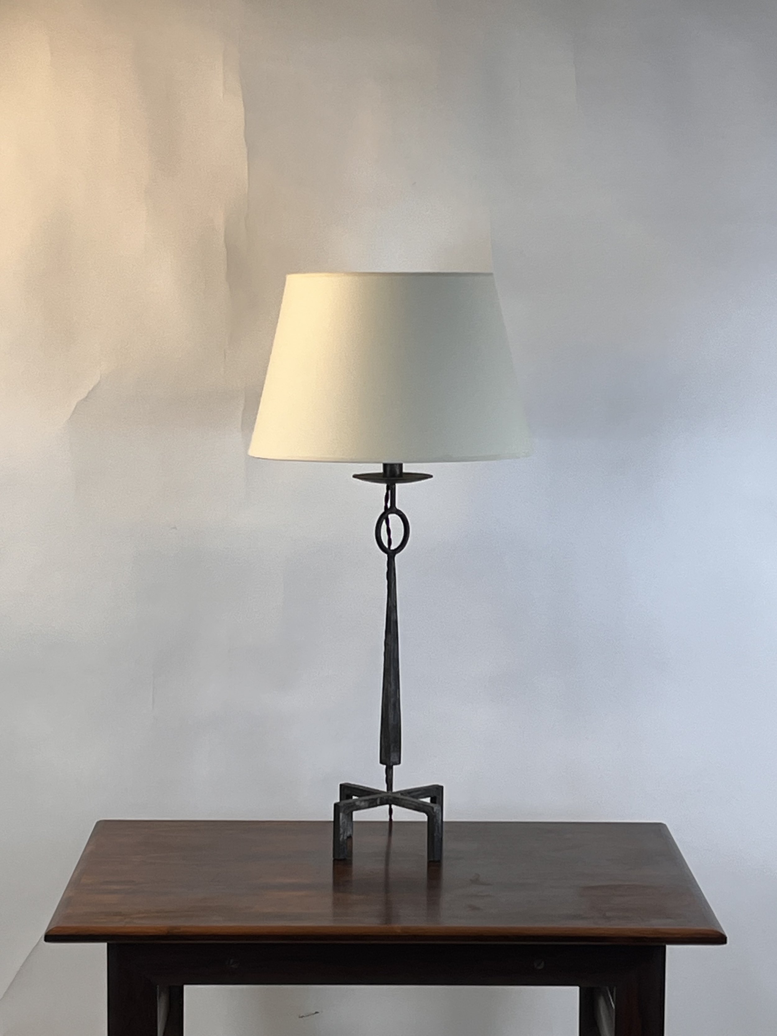 Tall Patinated Wrought Iron Table Lamp-1.jpg