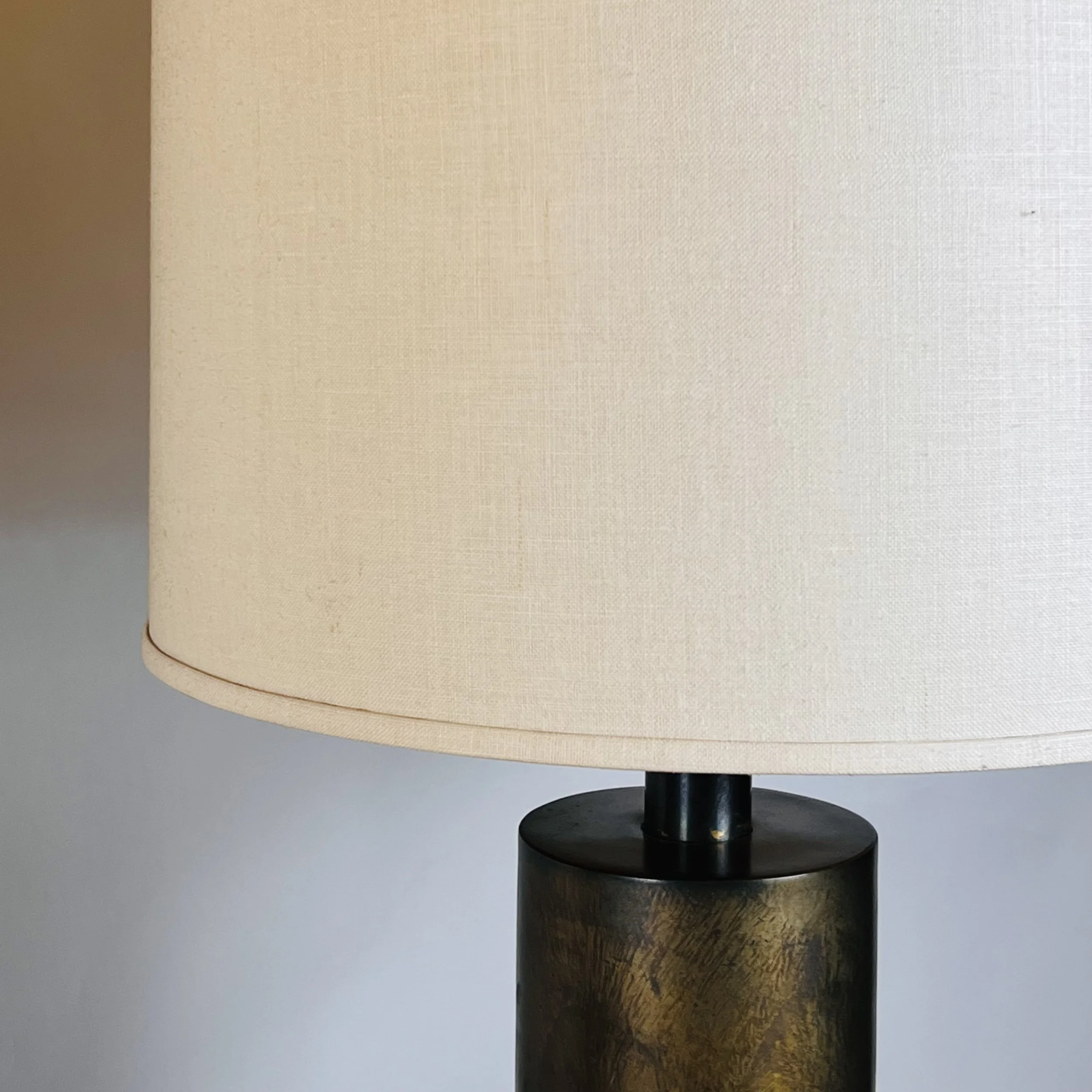 Large Laurel Etched Brass Lamps With Pristine Original Shades-6.jpg