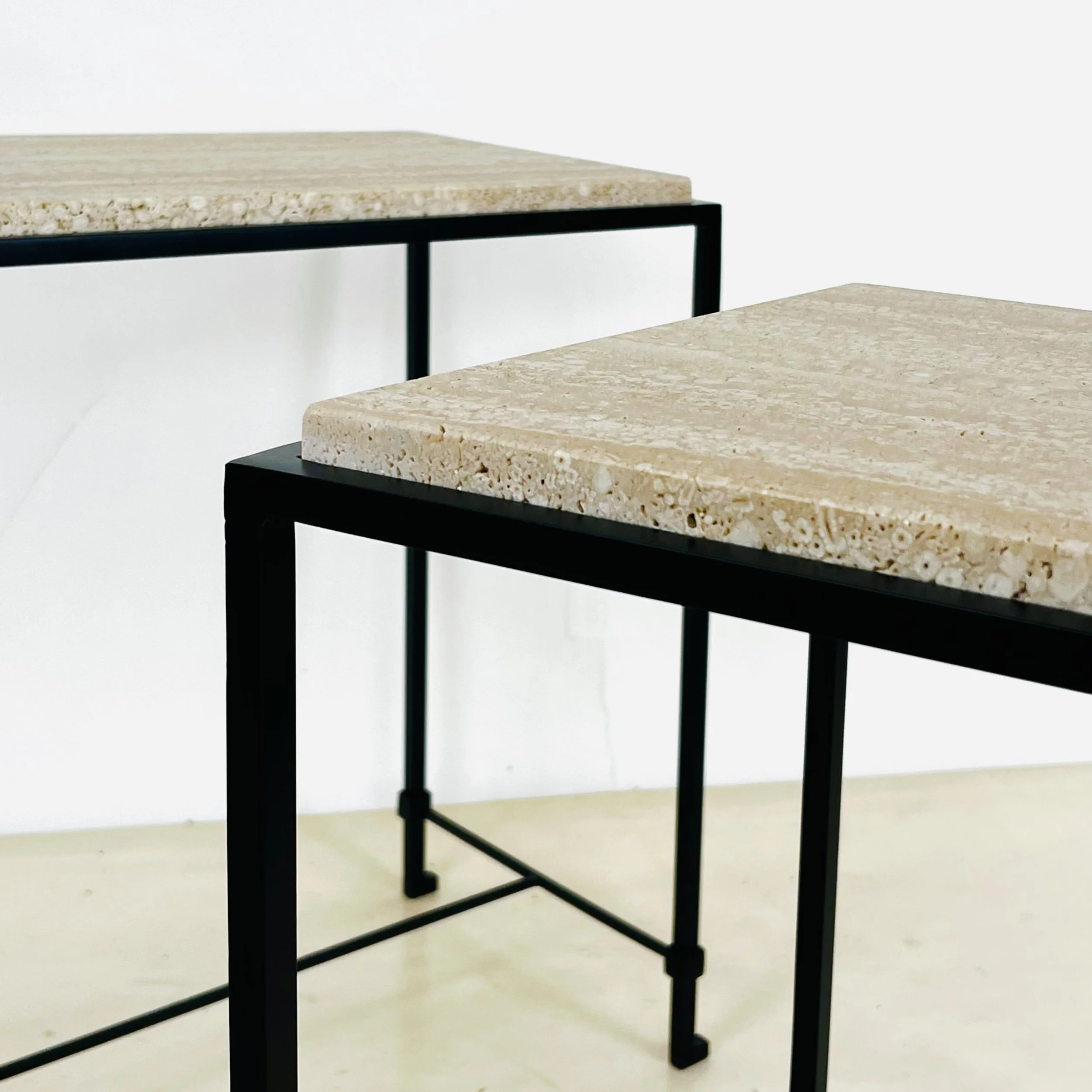 NARROW Diagramme grooved travertine end tables-9.jpg