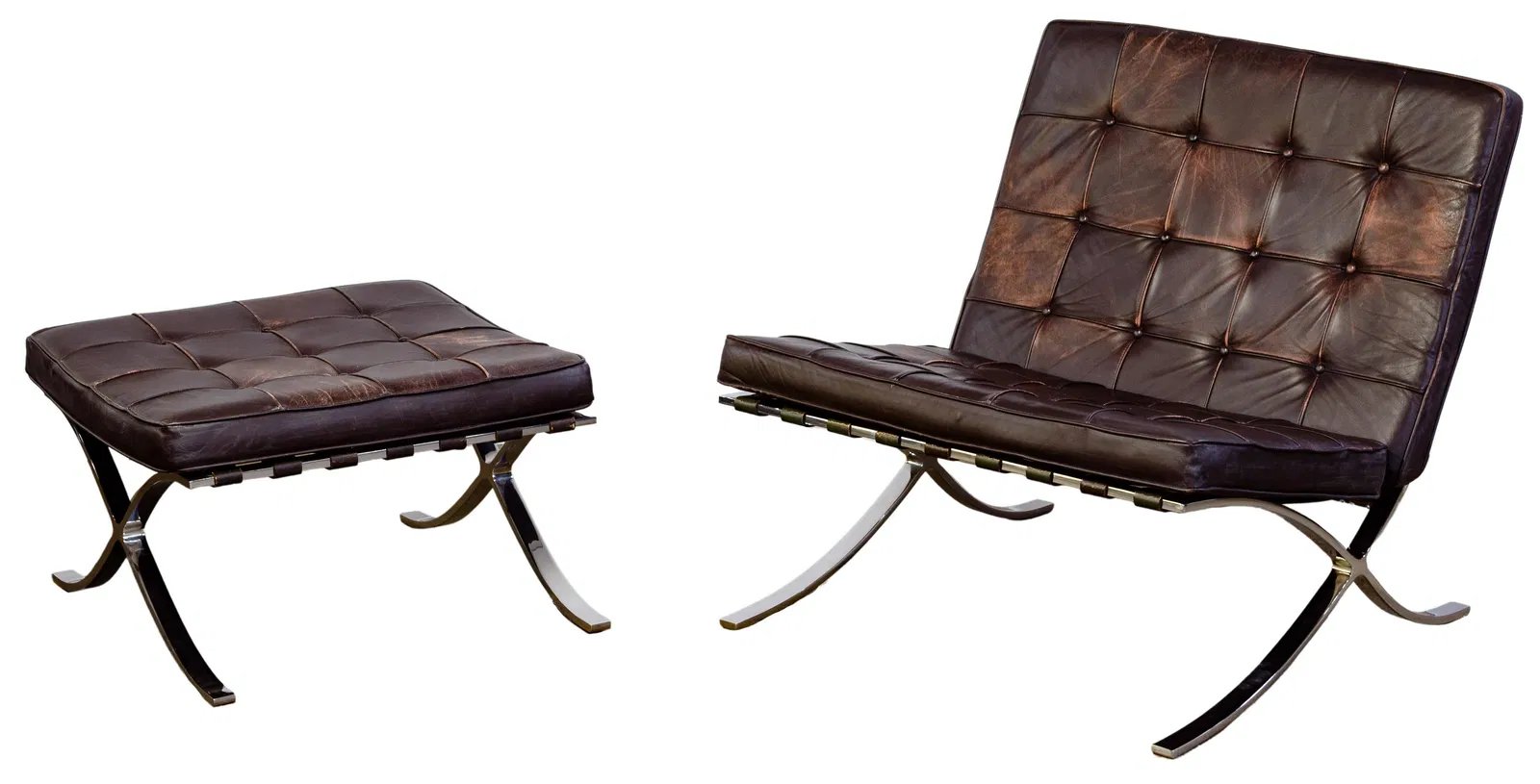 Mies Barcelona Chair and ottoman number 2.jpeg