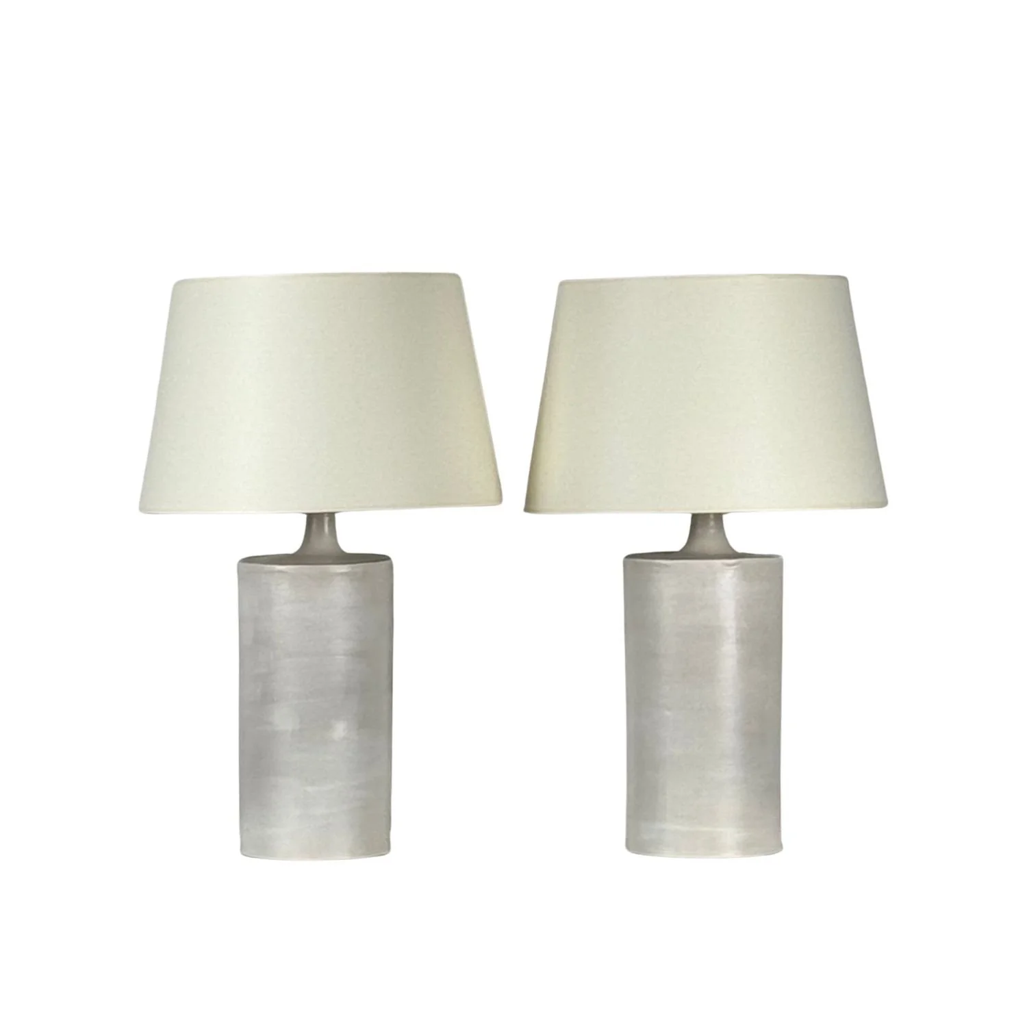 Pair of Large White Rouleau Lamps WB.jpg