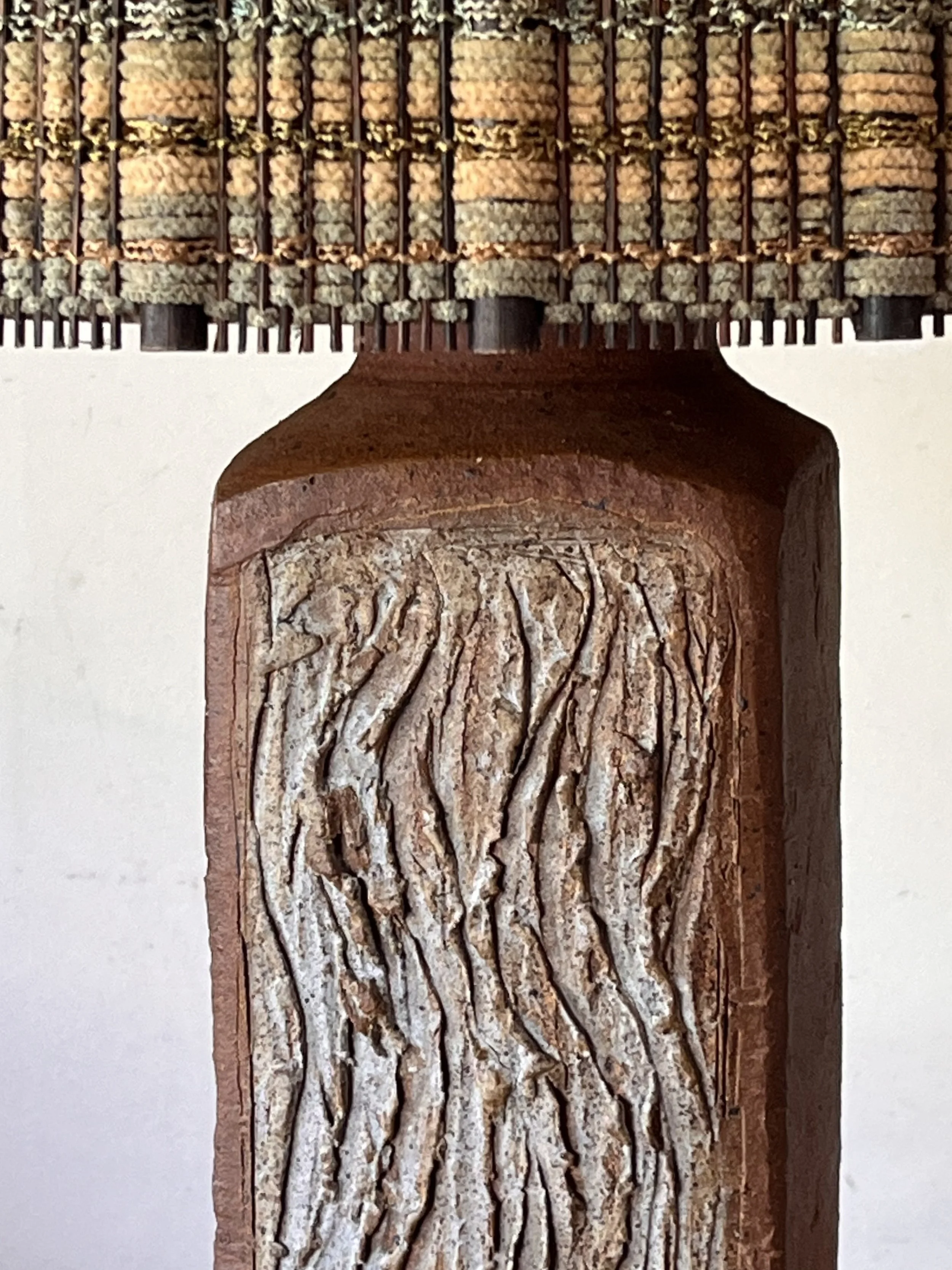 Textured Terracotta lamp with Maria Kipp shade-5.jpg