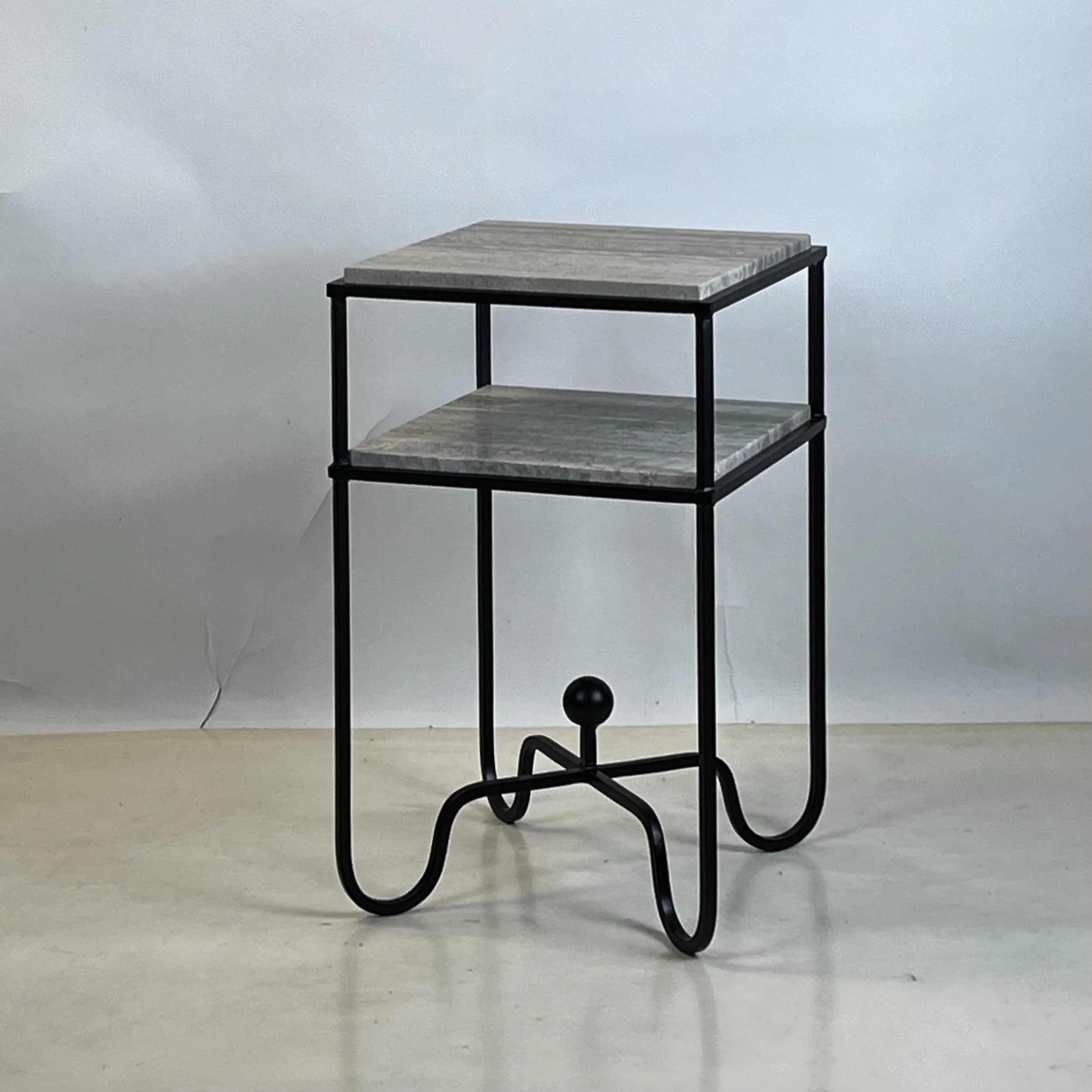 Entretoise 2-tier side table SILVER travertine-2.jpg (Copy)