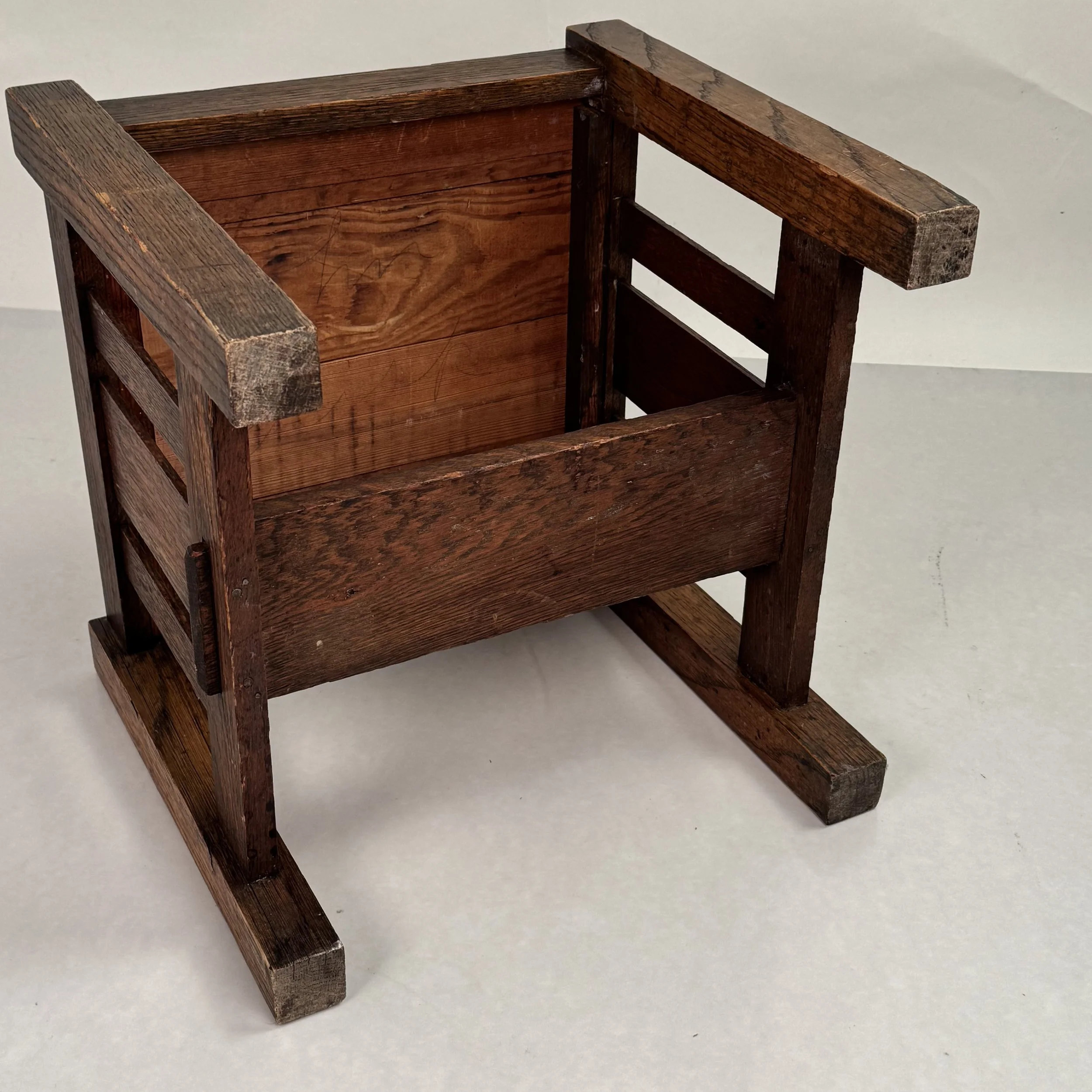 Arts Crafts Oak Stool-8.jpg