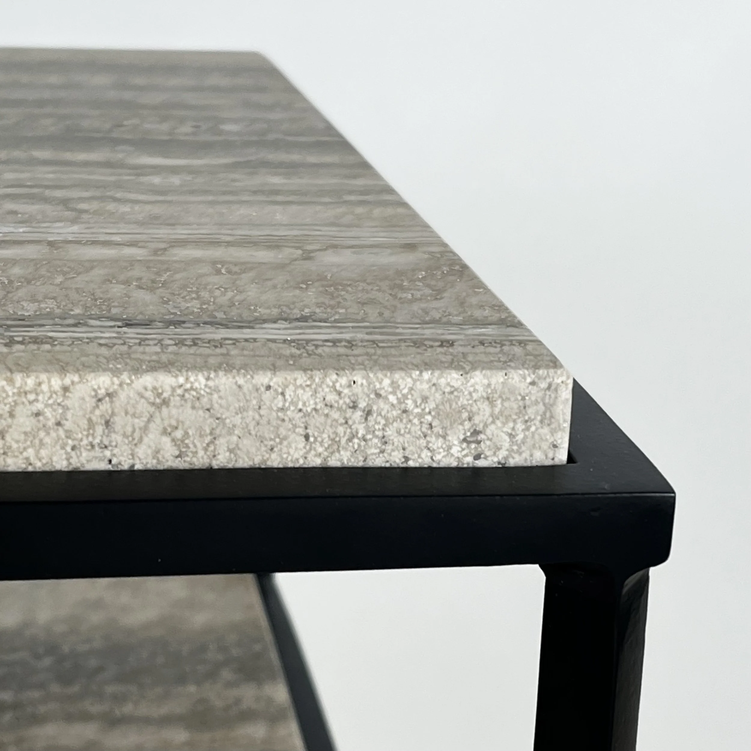 Entretoise 2-tier side table SILVER travertine-6.jpg (Copy)